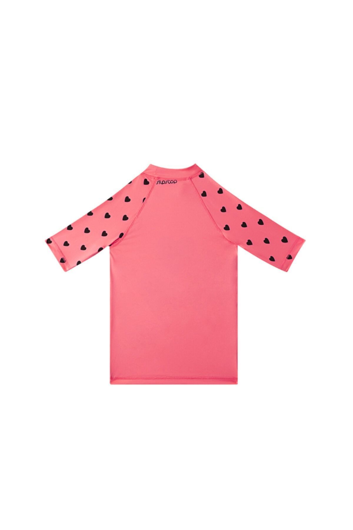SLIPSTOP-Girl - Crew Neck Printed Tight T-shirt 2