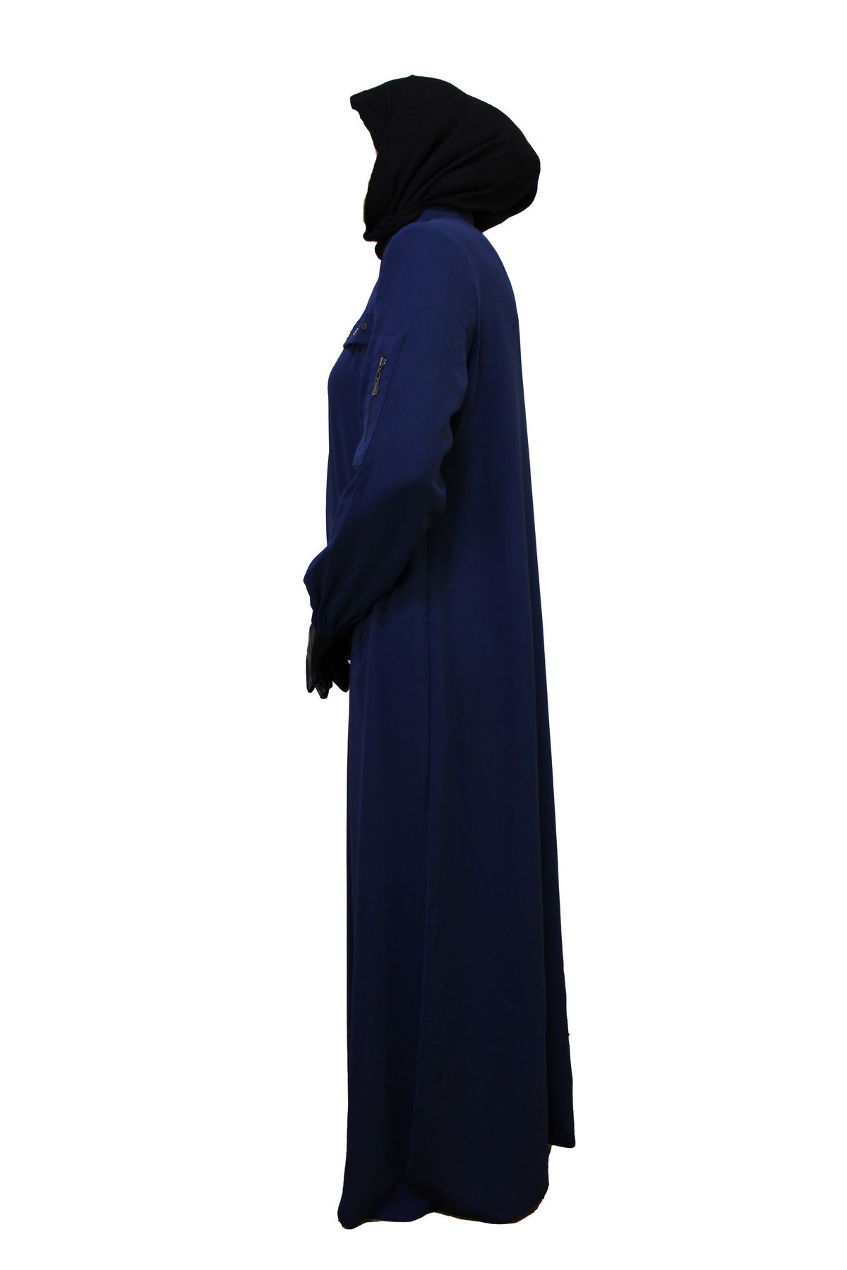 HESNA-6554 Model Blue Ferace - Dimensiune mare, design elegant cu fermoar 4