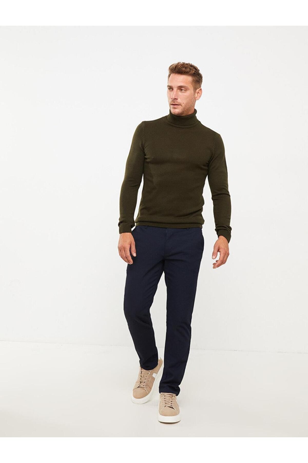 بافت مردانه راسته  آستین بلند | ال سی وایکیکی LC Waikiki W20162BD - تصویر 2