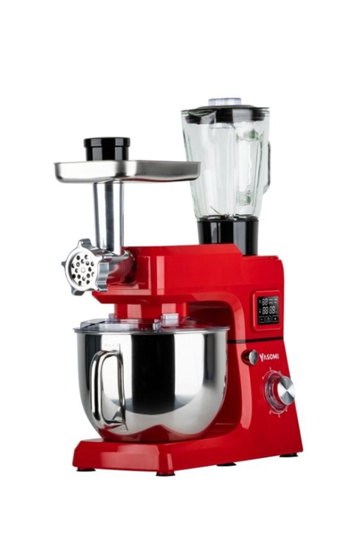 Yasomi-Sm 1511bml Blender Stand with LED Screen - with Meat Grinder Attachment, for Kitchen Chef 5