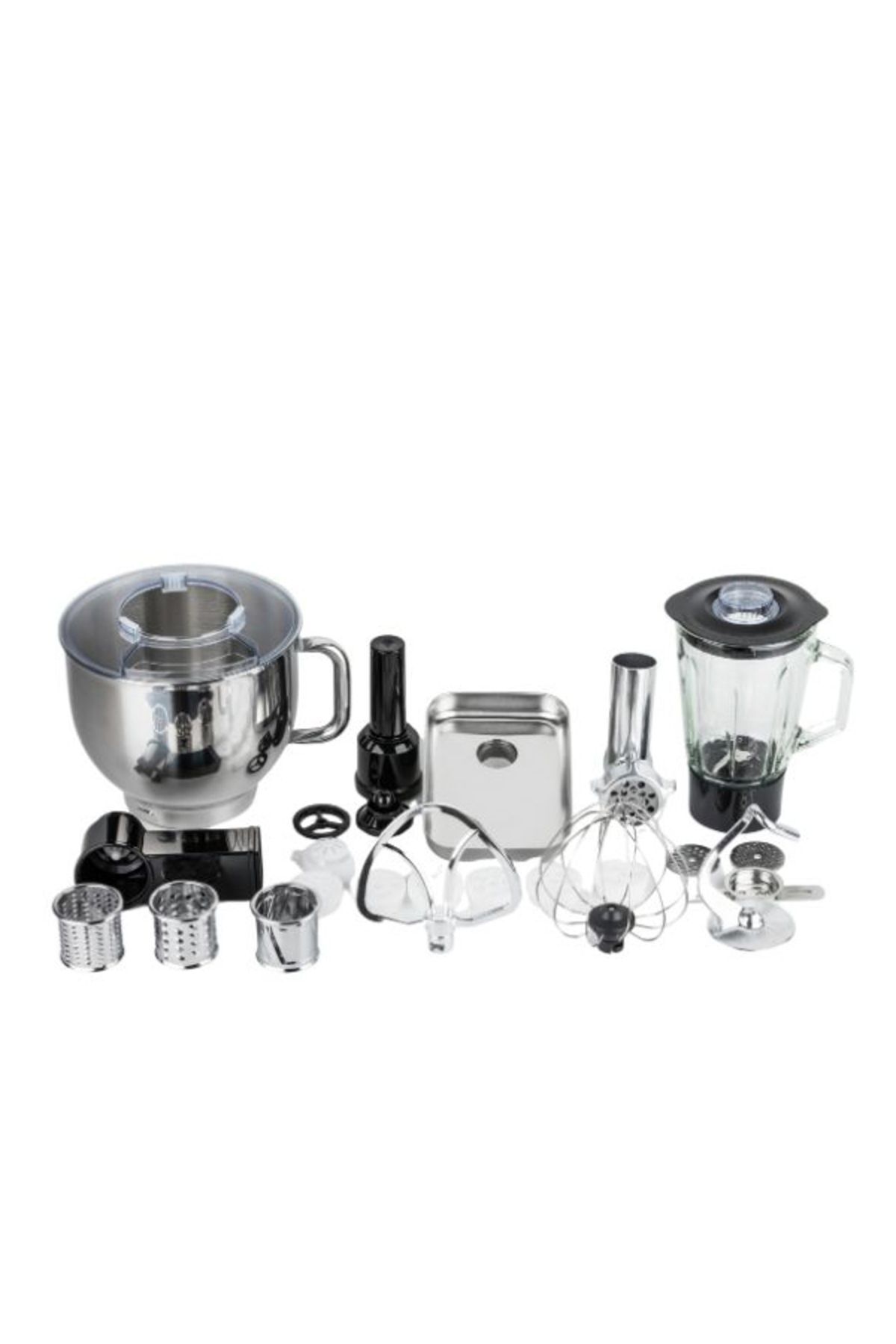 Yasomi-Sm 1511bml Blender Stand with LED Screen - with Meat Grinder Attachment, for Kitchen Chef 8