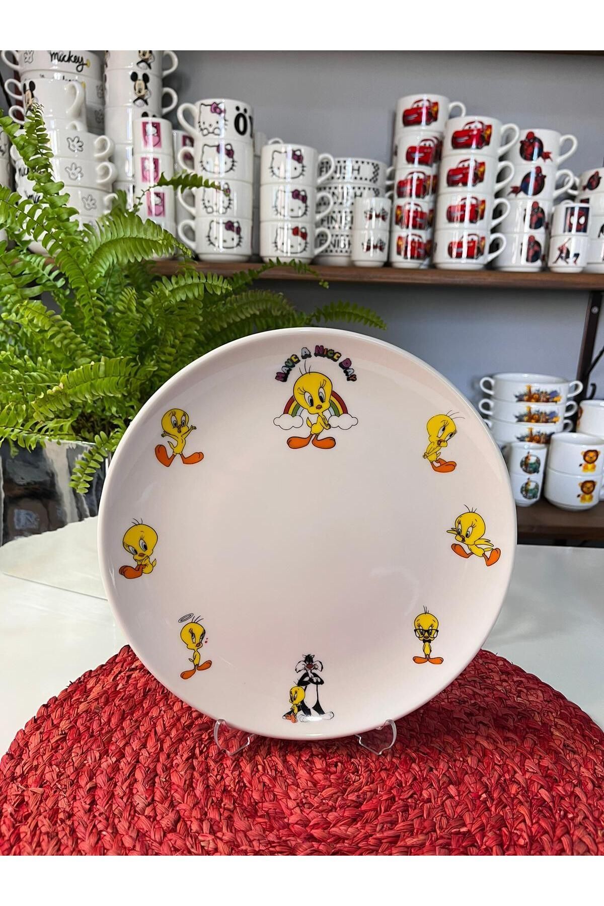 TEBAK COLLECTION TWEETY DESENLİ 5 parça ÇOCUK BEBEK YEMEK TAKIMI BESLENME SETİ fotoğrafı 2 (önizleme)