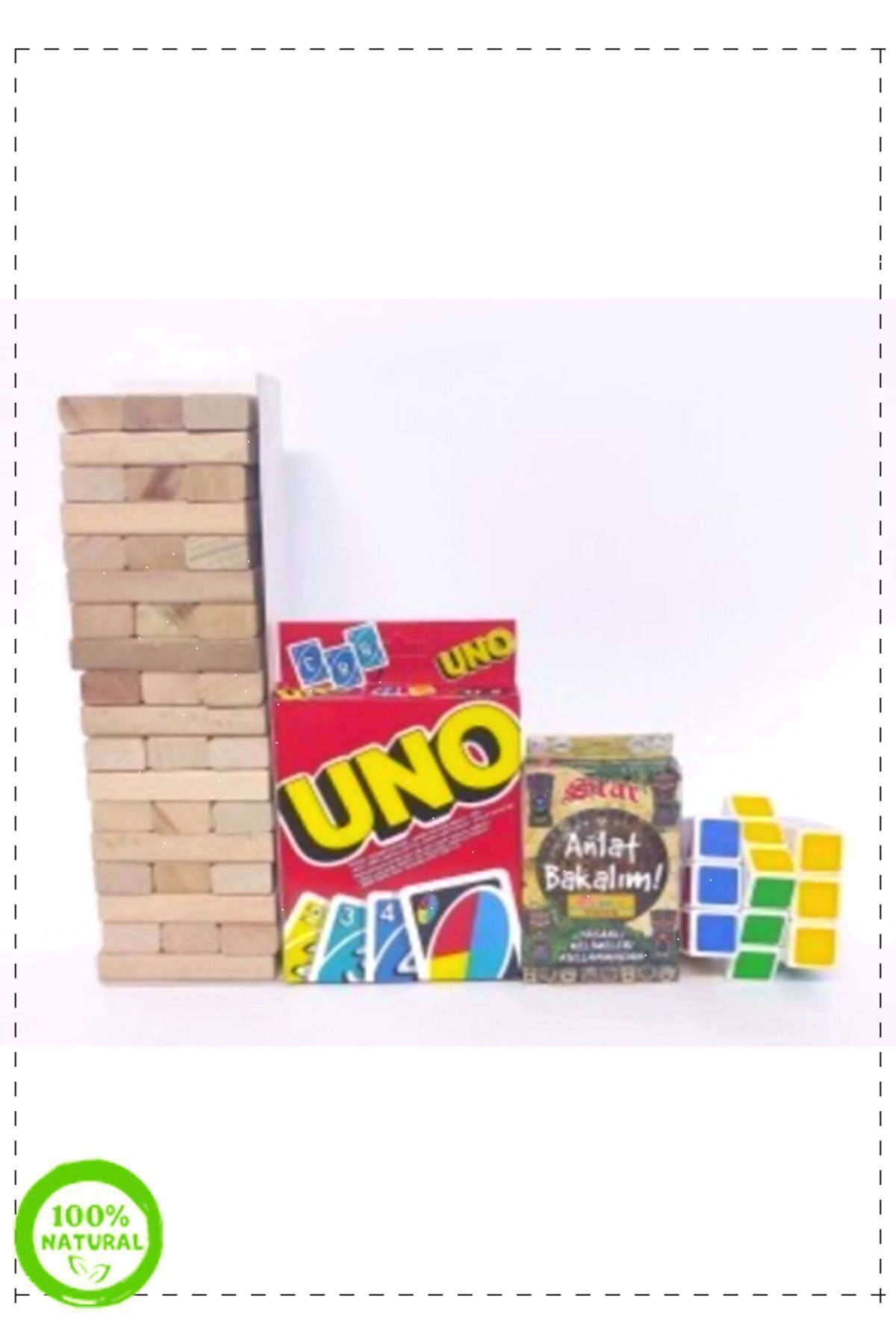 OMZ 54 Parça Denge Oyunu 108 Kartlı 55 Kartlı Anlat Bakalım Kartları zeka Küpü 4lü Set Erkek Cocuk Oyun fotoğrafı 3 (önizleme)