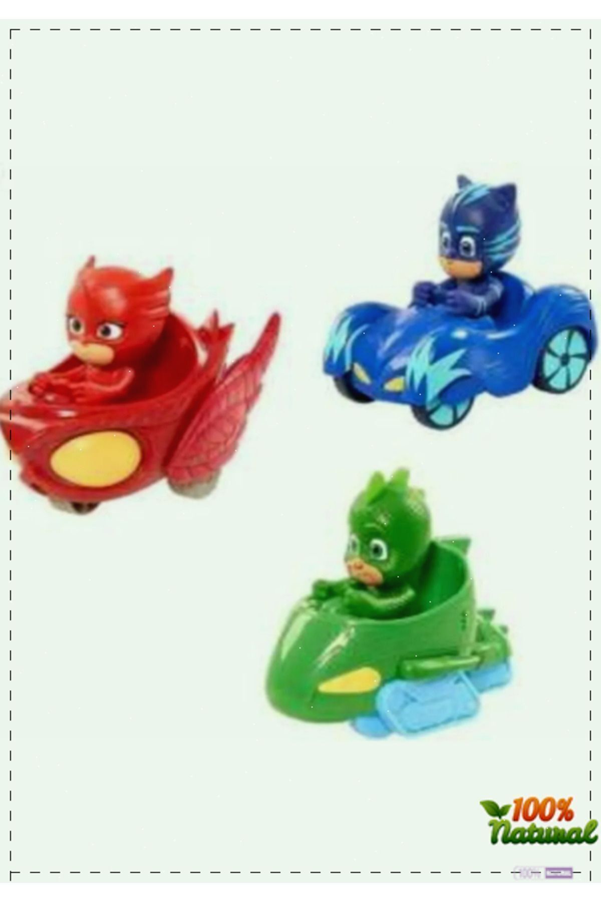 OMZ Pj Maskeliler 3 Lü Araba Oyuncak Seti Pj Masks Cat Boy Gekko Owlette  Egitici Oyuncak Kız Oyuncakla fotoğrafı 3 (önizleme)