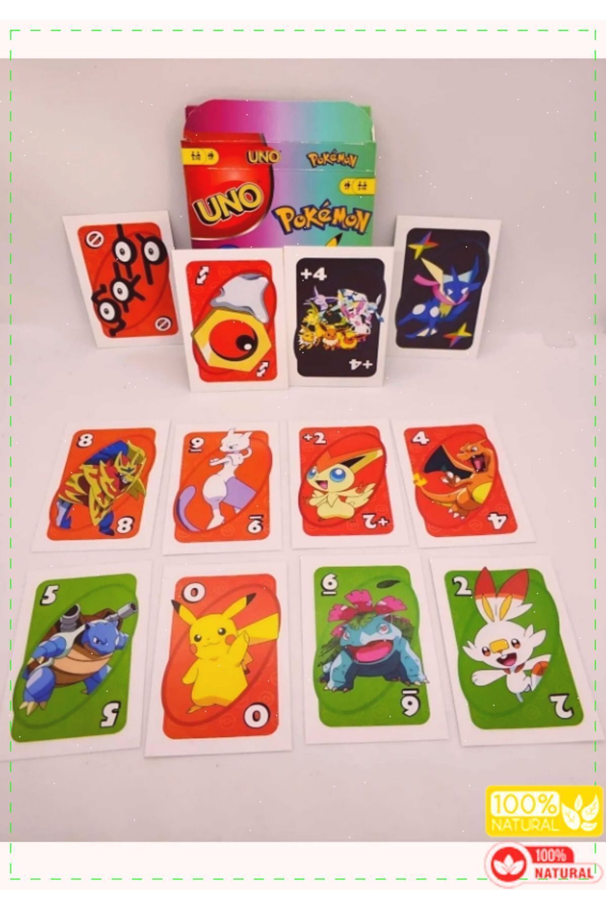 OMZ Pokemon Temalı Oyun Kartları 108 KartKız Erkek Cocuk Egitici Montessori Oyuncaklar fotoğrafı 6 (önizleme)