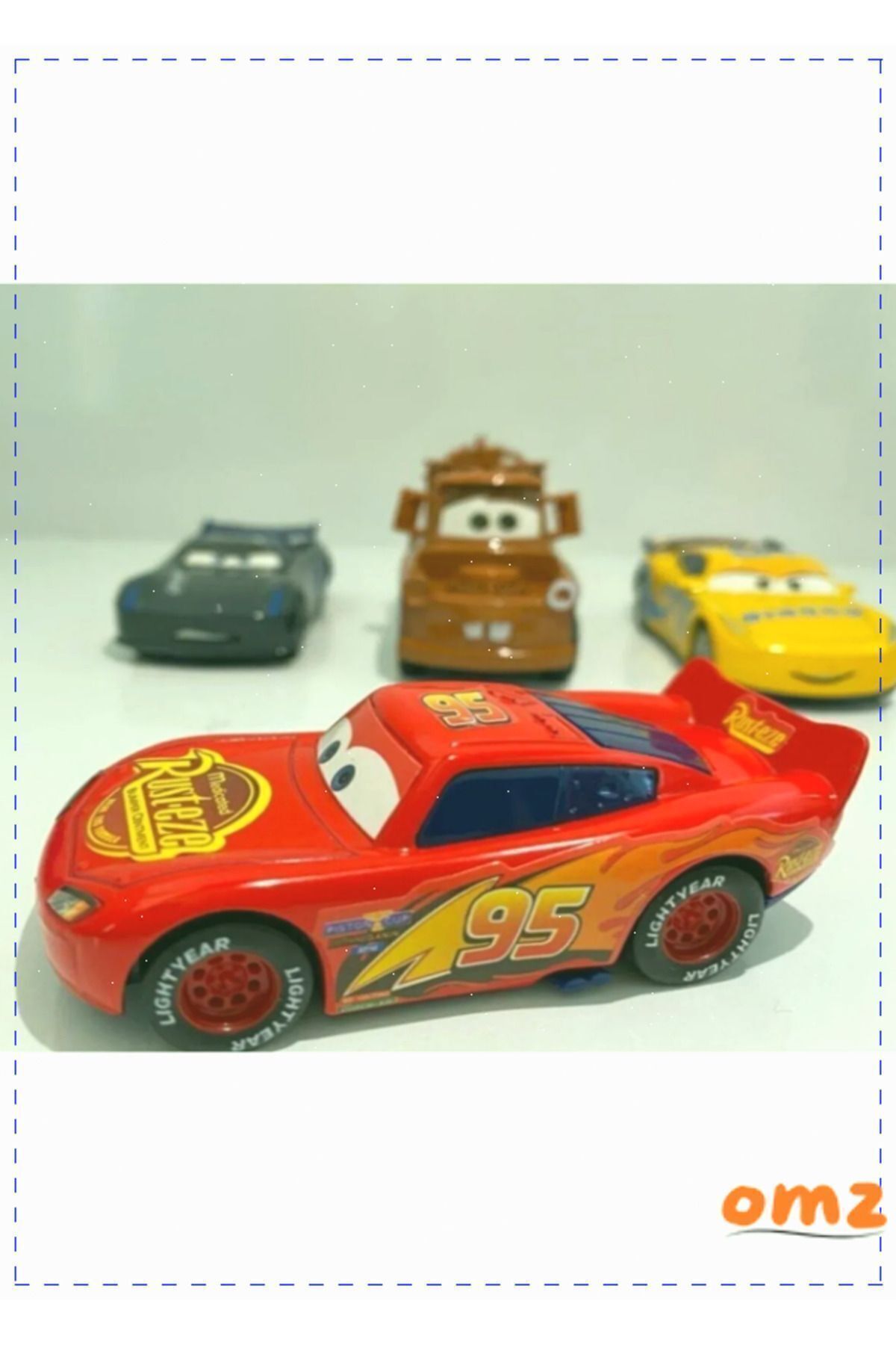 OMZ Cars Şimşek Mcqueen Mater Oyuncak Arabalar 4lü Set Egitici Kız Erkek Cocuk Oyuncak Oyuncaklar fotoğrafı 5 (önizleme)