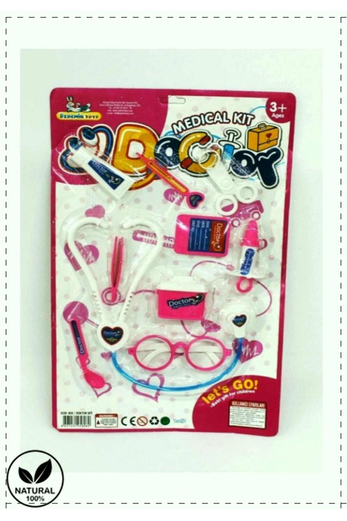 OMZ Kartela Doktor Seti  Egitici Oyuncak Kız Cocuk Oyuncak Erkek Cocuk Egitici Montessori Oyuncaklar fotoğrafı 6 (önizleme)