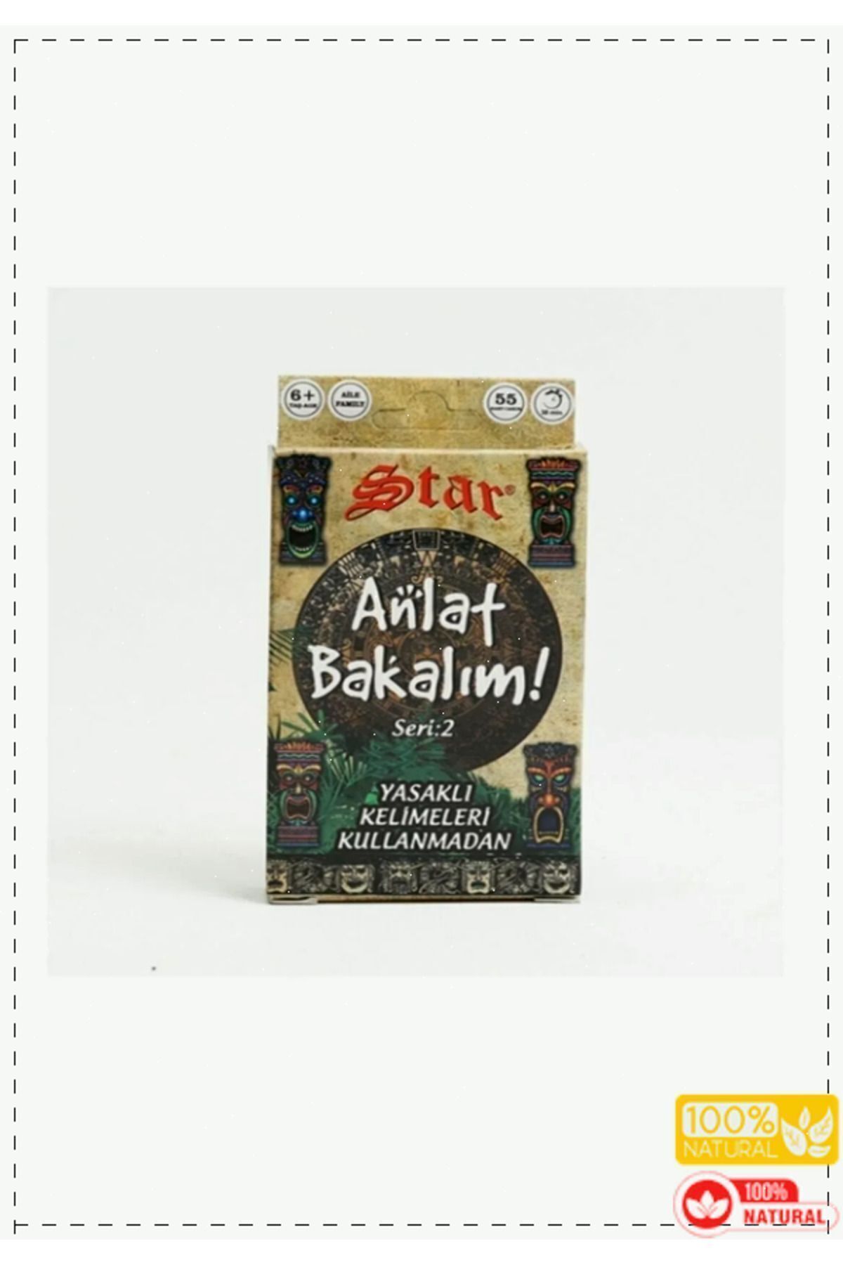 OMZ Tabu Kartları Anlat Bakalım Kelime Oyunu Yaş 6+ Kız Erkek Cocuk Egitici Montessori Oyuncak Naturel fotoğrafı 5 (önizleme)