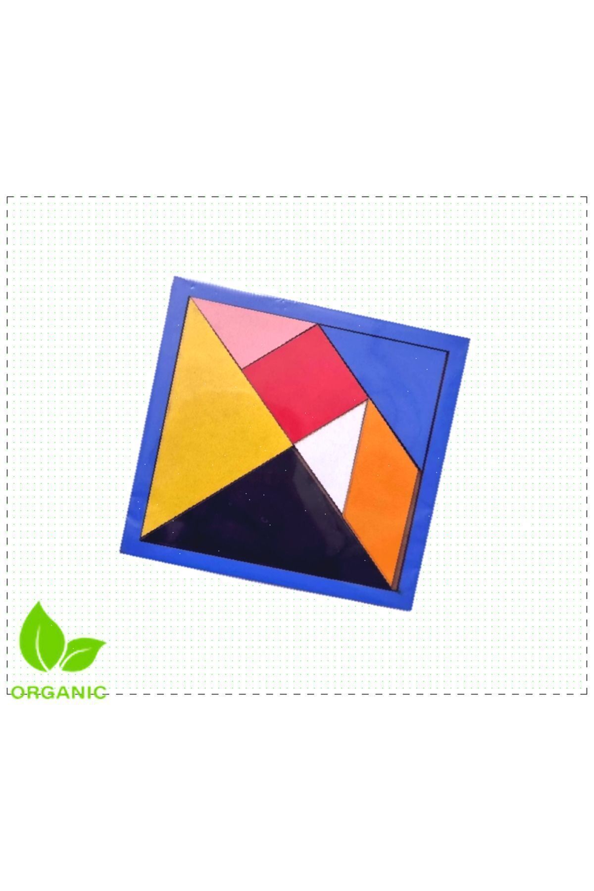 OMZ Ahşap Tangram Zeka Oyunu 6mm 14x14cm 3 Adet Kız Cocuk Erkek Cocuk Egitici Ürün Montessori Oyuncakla fotoğrafı 7 (önizleme)