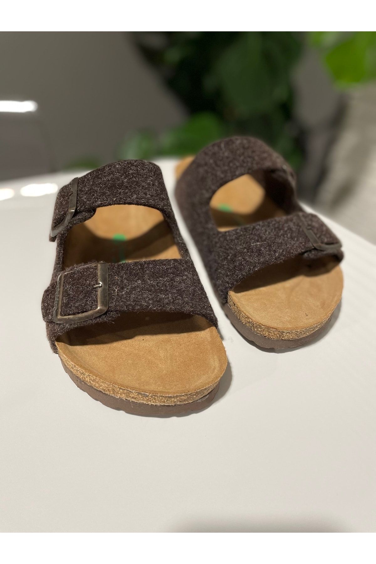 Land of Cork-Unisex Anatomical Natural Cork Sole Natural Felt Wool Slippers 2