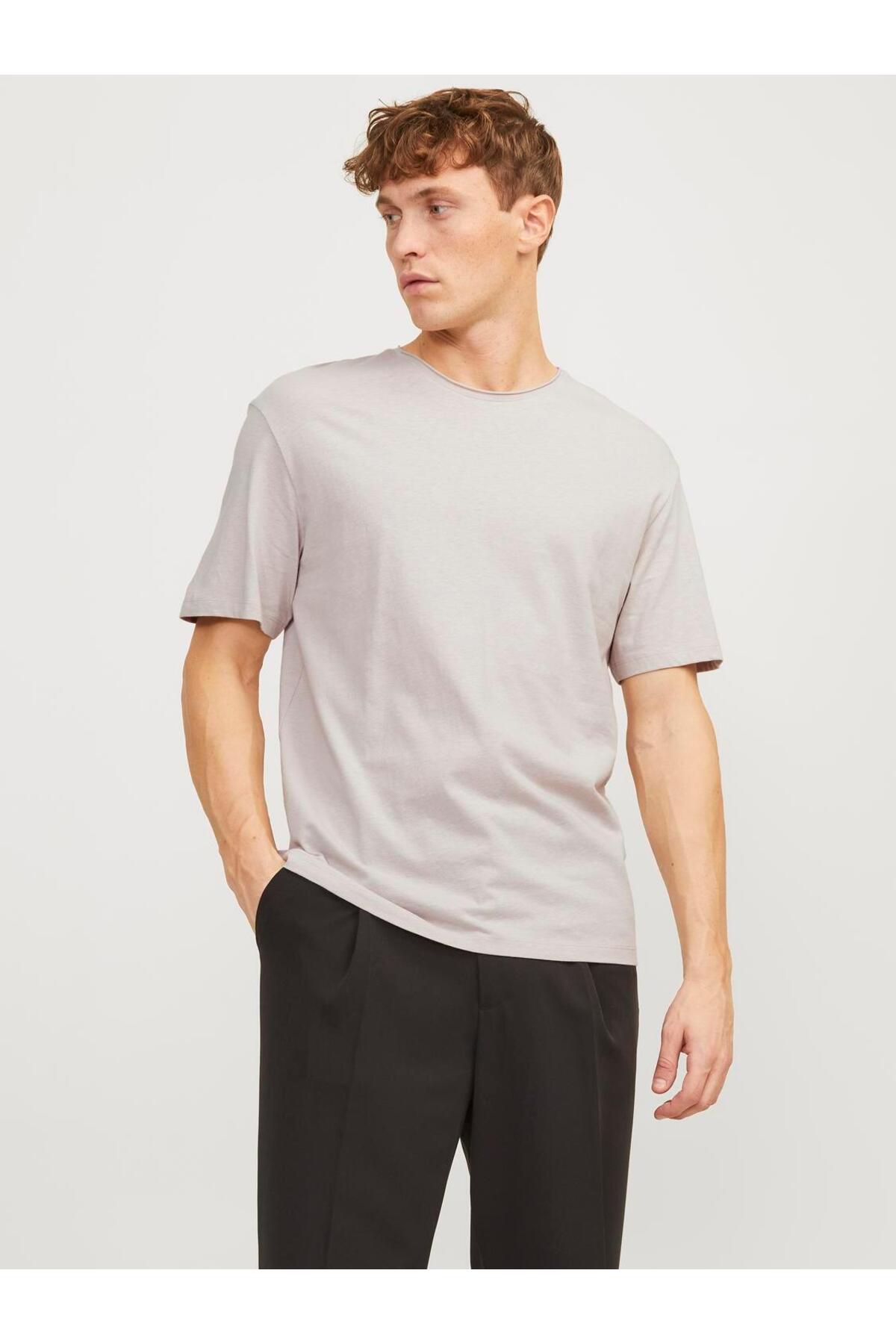 تیشرت مردانه خاکستری جک اند جونز | TYC1ABE0F0640405C1 اورجینال - تصویر 2