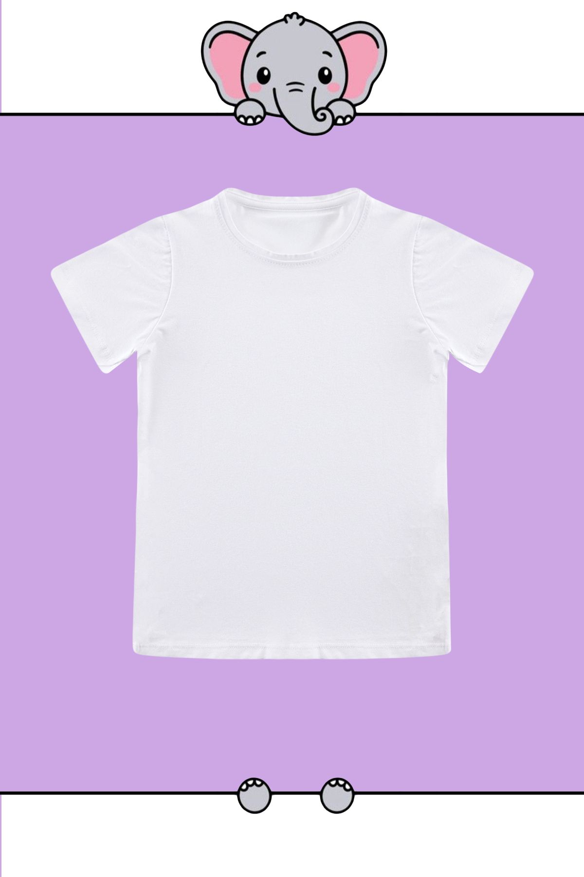 TRENDYOLKIDS-Комплект унисекс бяла памучна тениска с къс ръкав от 3 части - TKDSS24TS00019 2