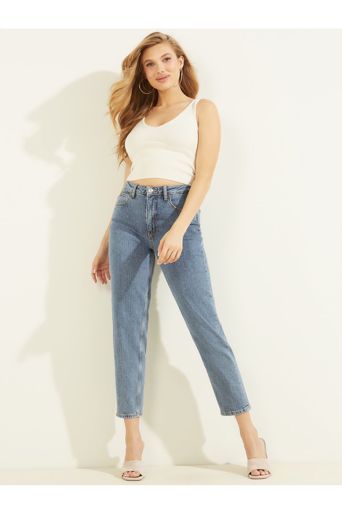 شلوار جین زنانه برند گس Guess اصل 828335 - تصویر 5