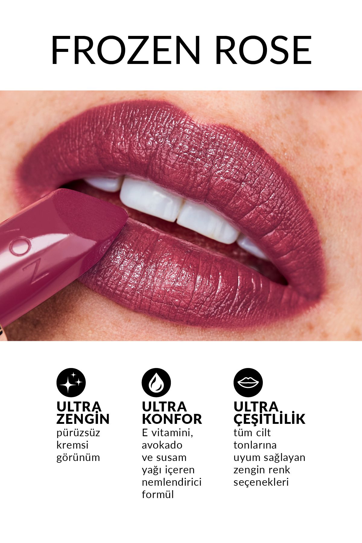 رژ لب فوق العاده کرمی رز منجمد Avon