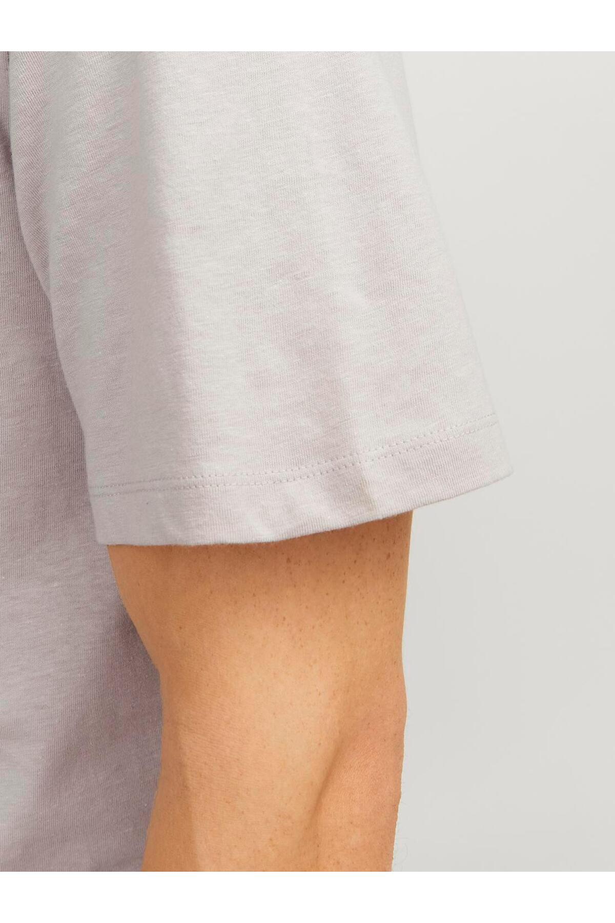 تیشرت مردانه خاکستری جک اند جونز | TYC1ABE0F0640405C1 اورجینال - تصویر 5