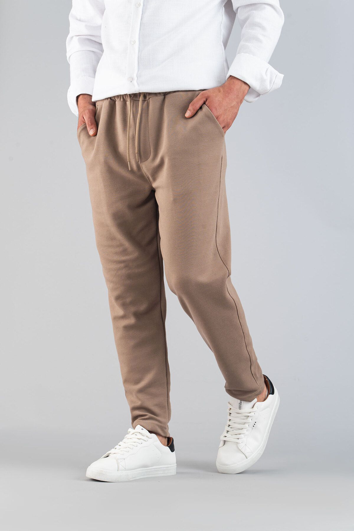 bombe-Мъжки панталон Slim Fit Jogger - Гъвкав, ликра, панталон с еластична талия 2