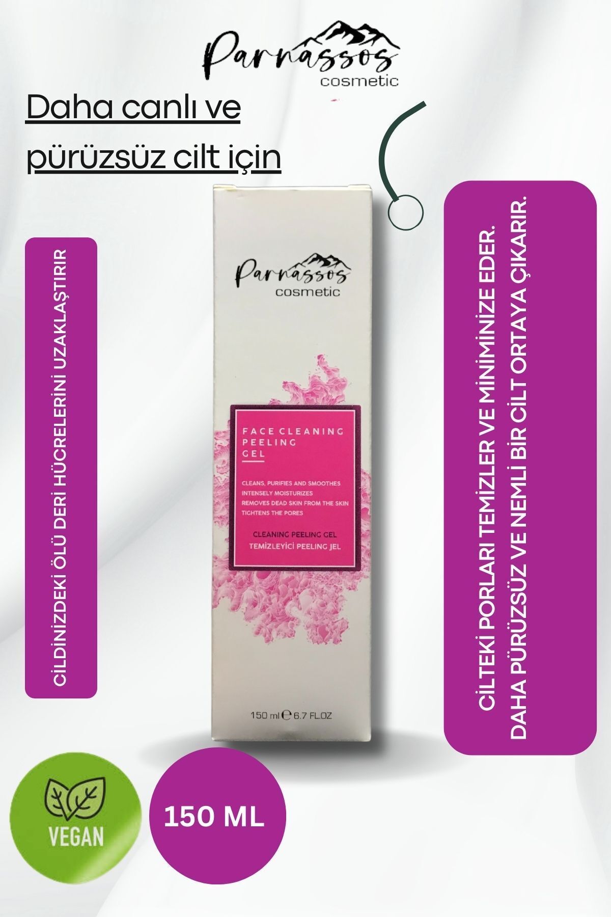 Parnassos Cosmetic Aydınlatıcı, Besleyici Ve Ölü Derileri Arındıran Cilt Bakım Peelingi