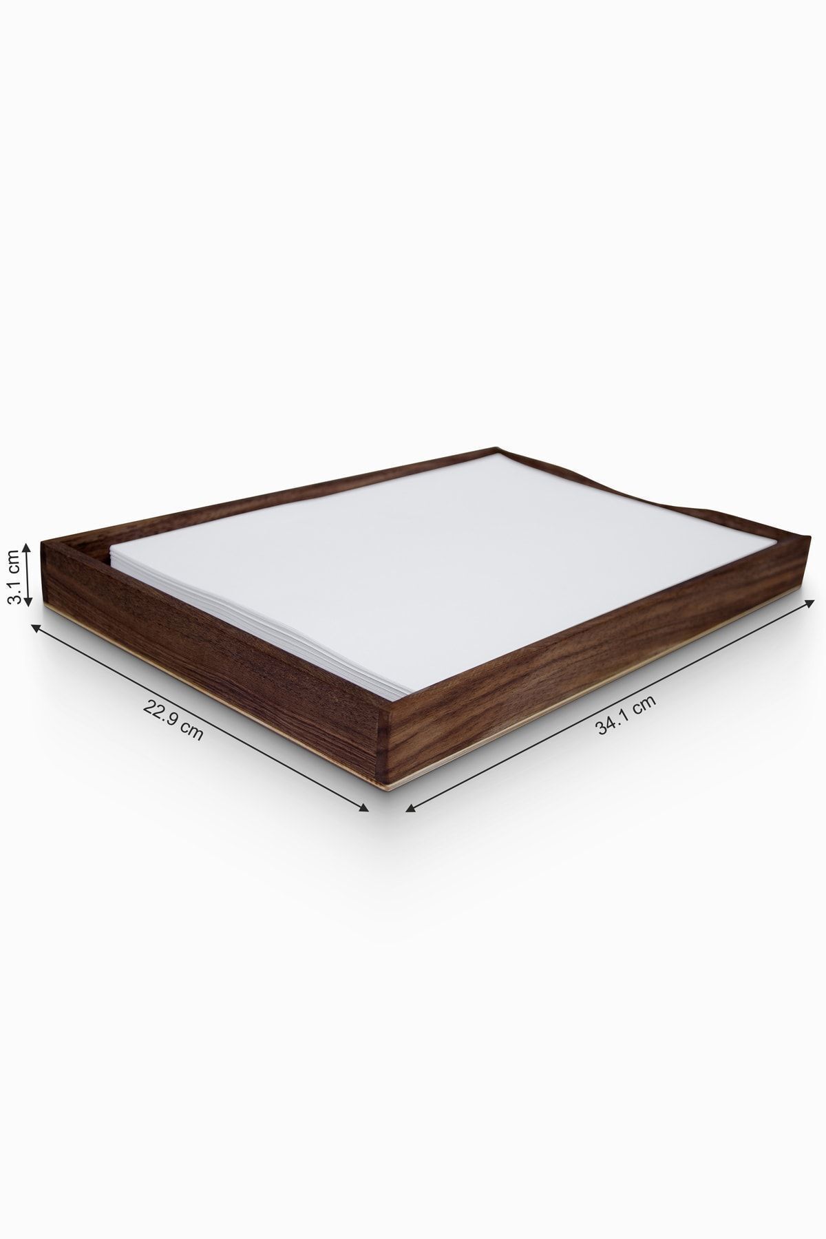 Woodsaka-Gobi Walnut Paper Box & Document Rack & File Holder 3