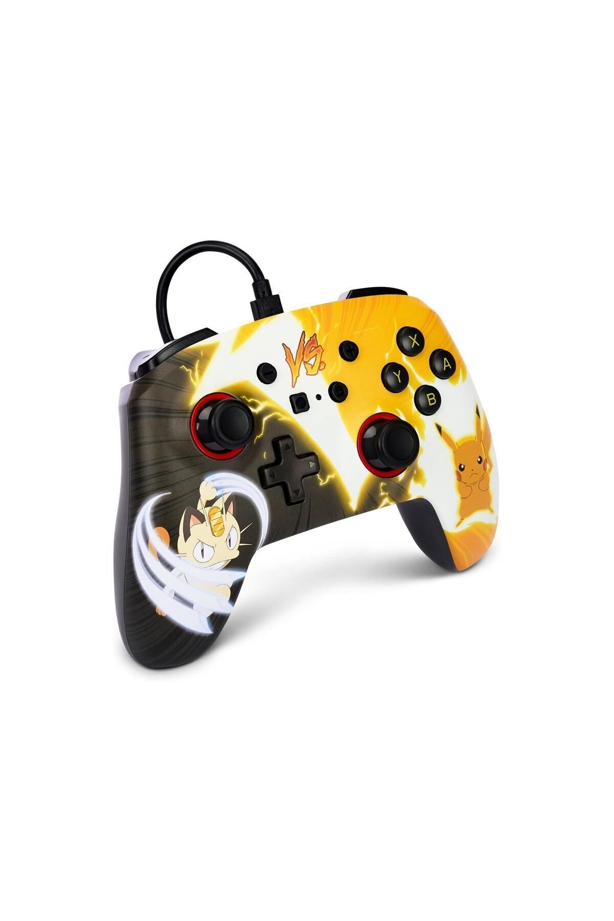 Powera-Nintendo Switch Game Handle Licensed Pokémon Pikachu Vs. Meowth 3