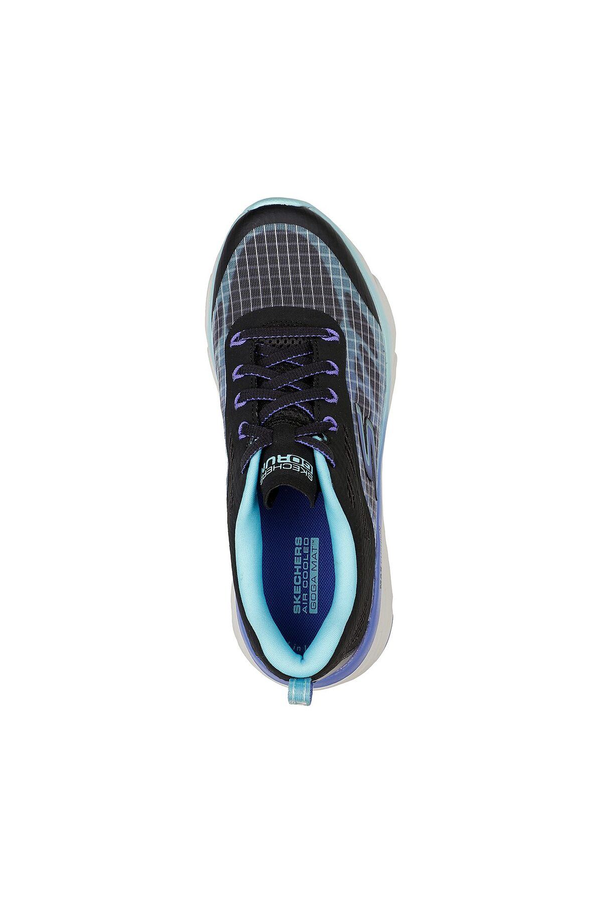 کفش پیاده روی آبی زنانه کوسن های حداکثر اورجینال Skechers