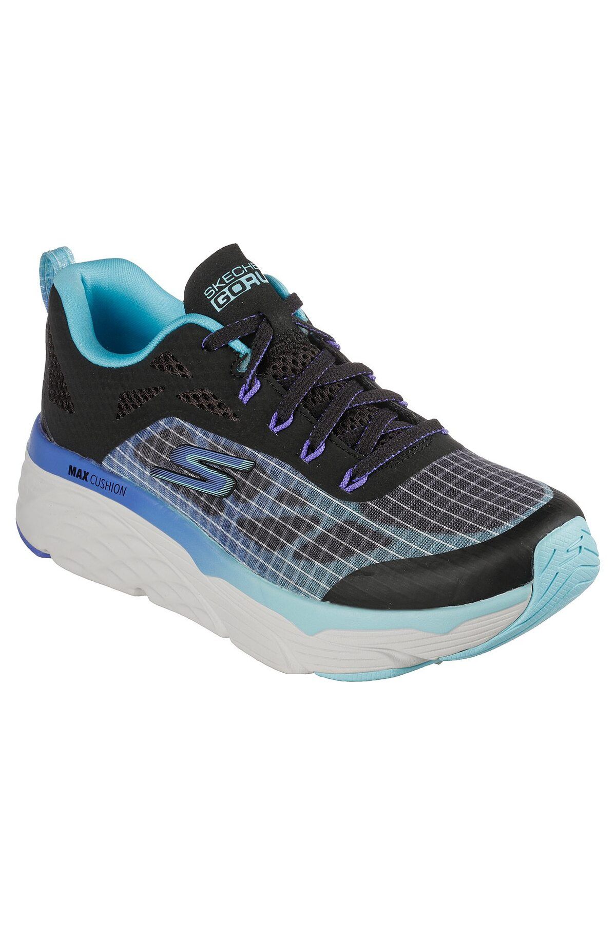 کفش پیاده روی آبی زنانه کوسن های حداکثر اورجینال Skechers