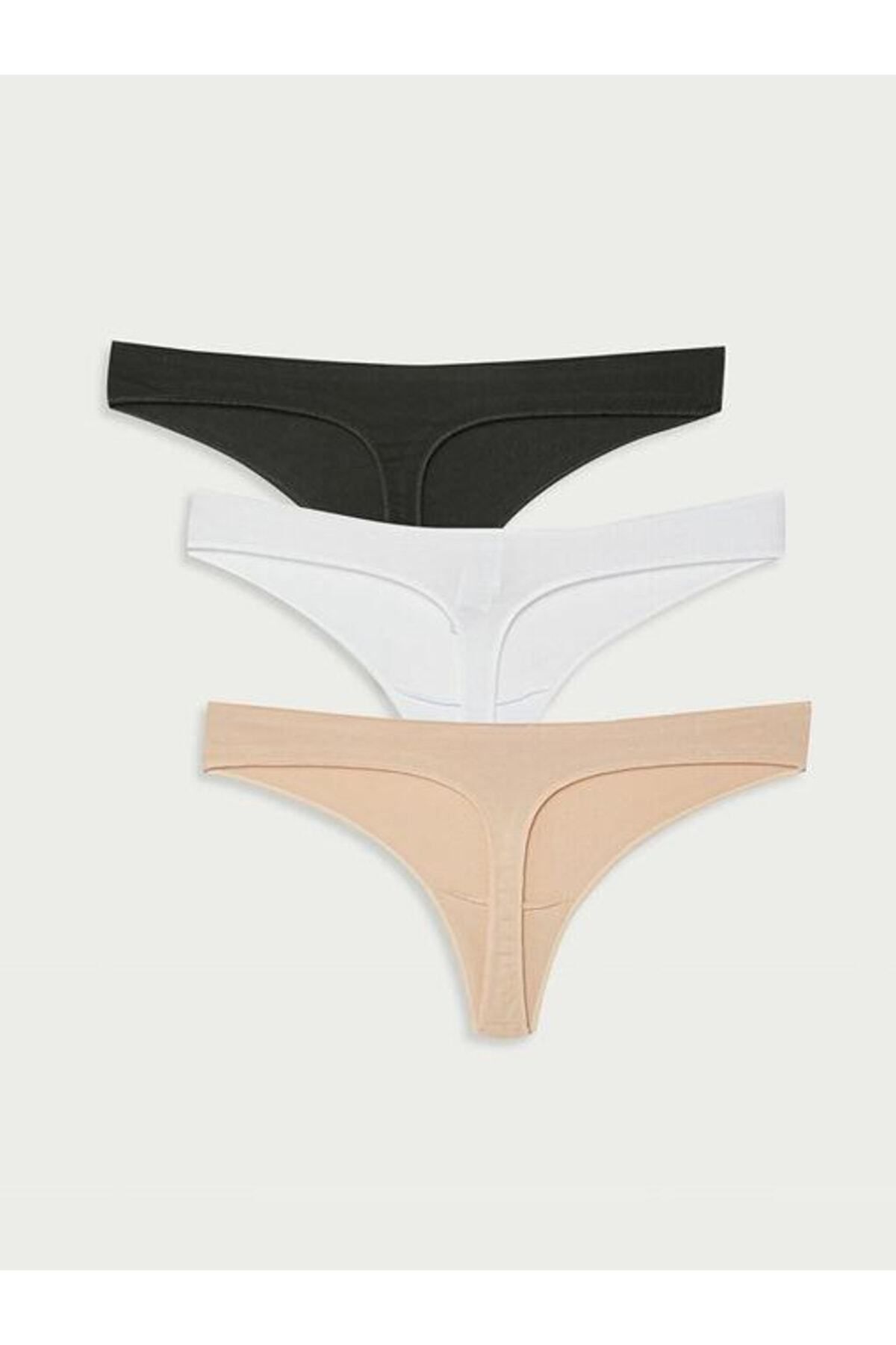 LC Waikiki-Lcw Σετ 3 Slip Cotton Laundry 6