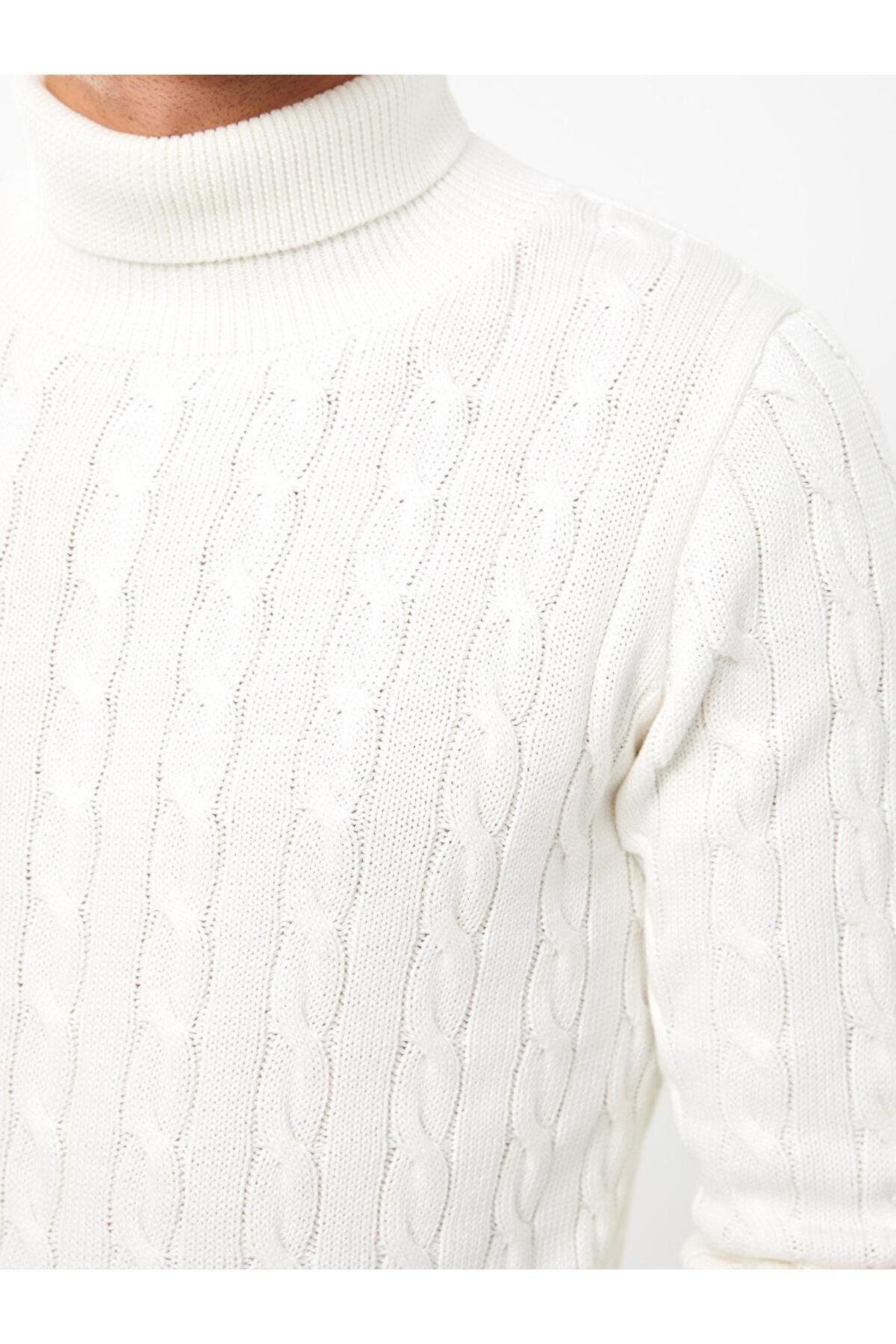 بافت مردانه راسته  آستین بلند | ال سی وایکیکی LC Waikiki W2FV65E8 - تصویر 4