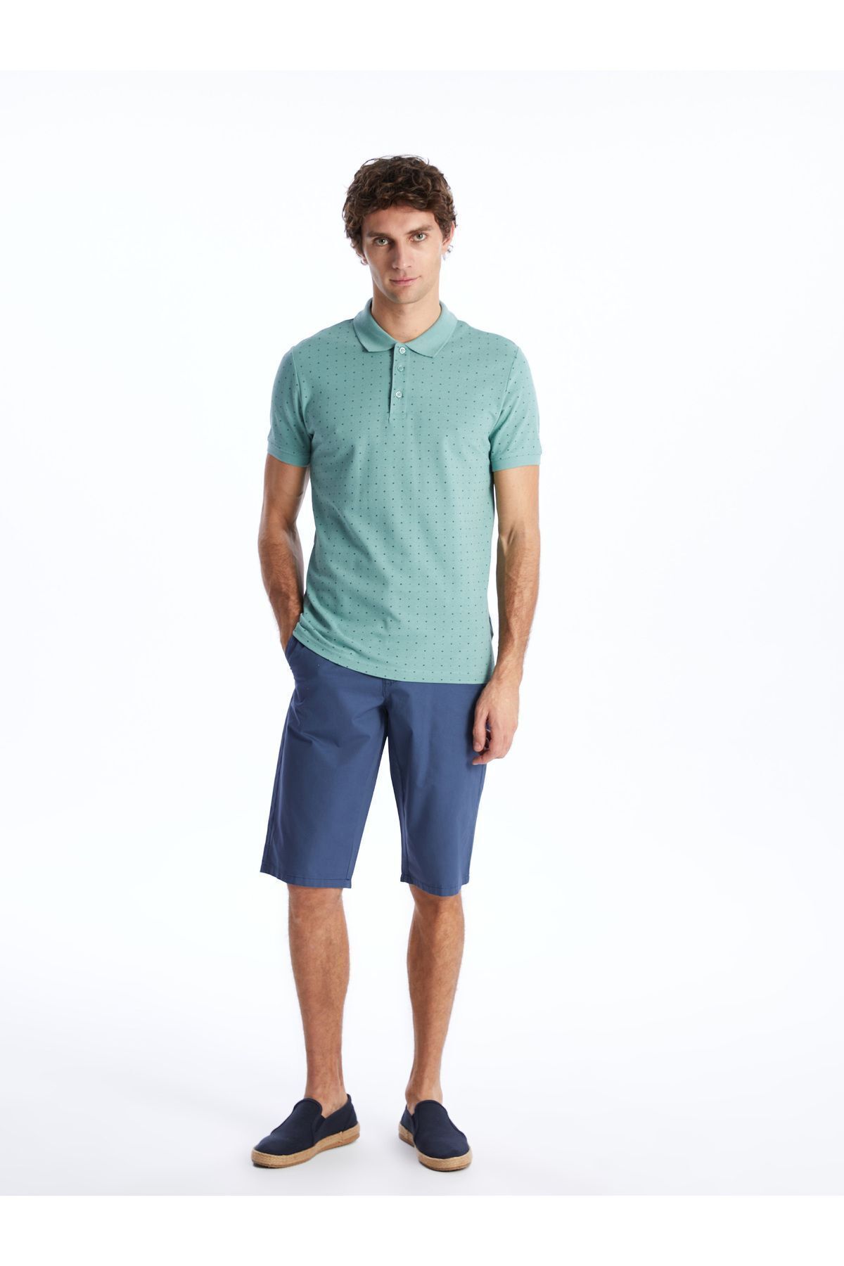 تیشرت مردانه سبز ال سی وایکیکی | S41447Z8 اورجینال - تصویر 3