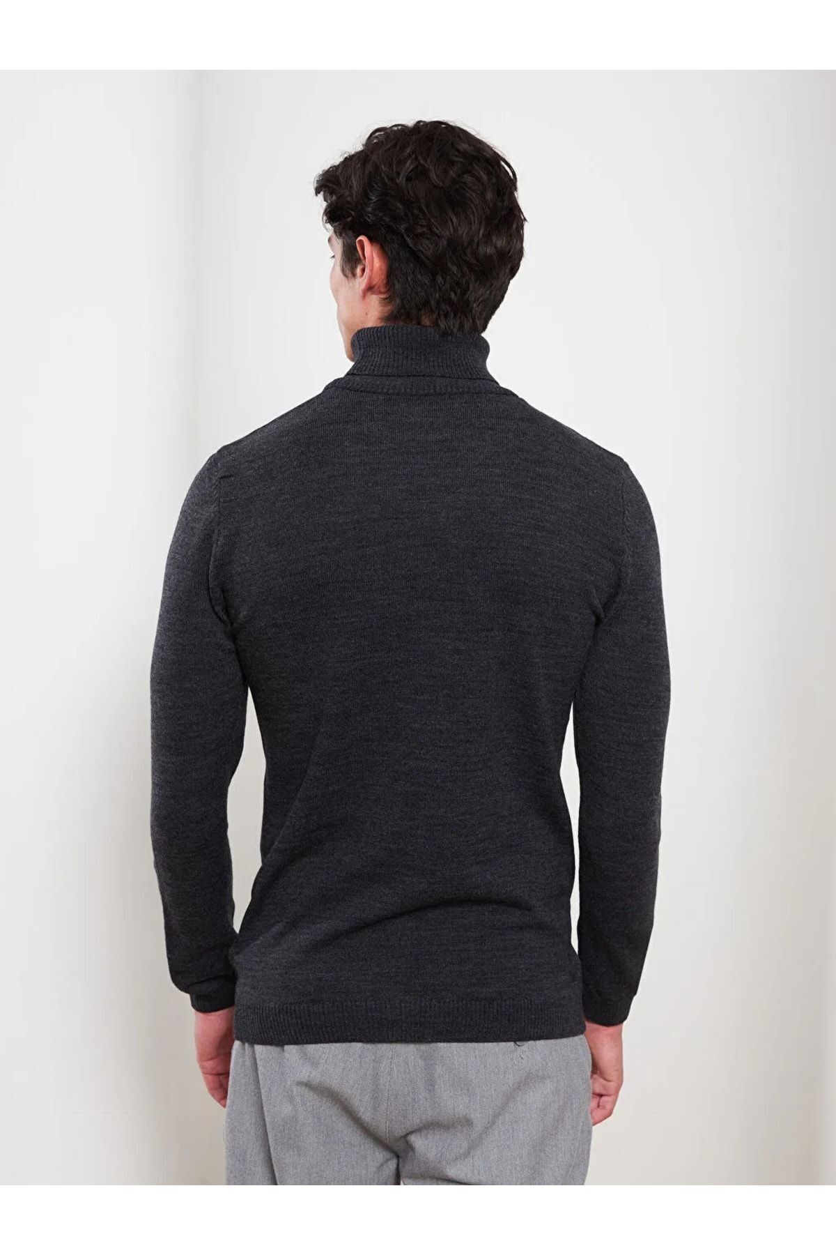 بافت و پلیور مردانه طلایی ال سی وایکیکی | CSE.104TUS اورجینال - تصویر 5