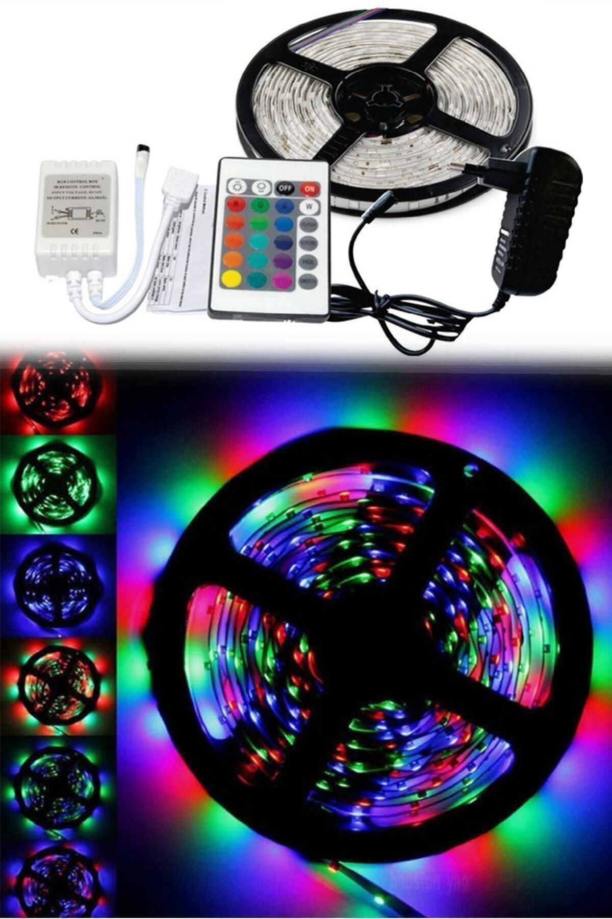 Led-Single Chip Rgb 5 Meter Remote Control Strip Set 2
