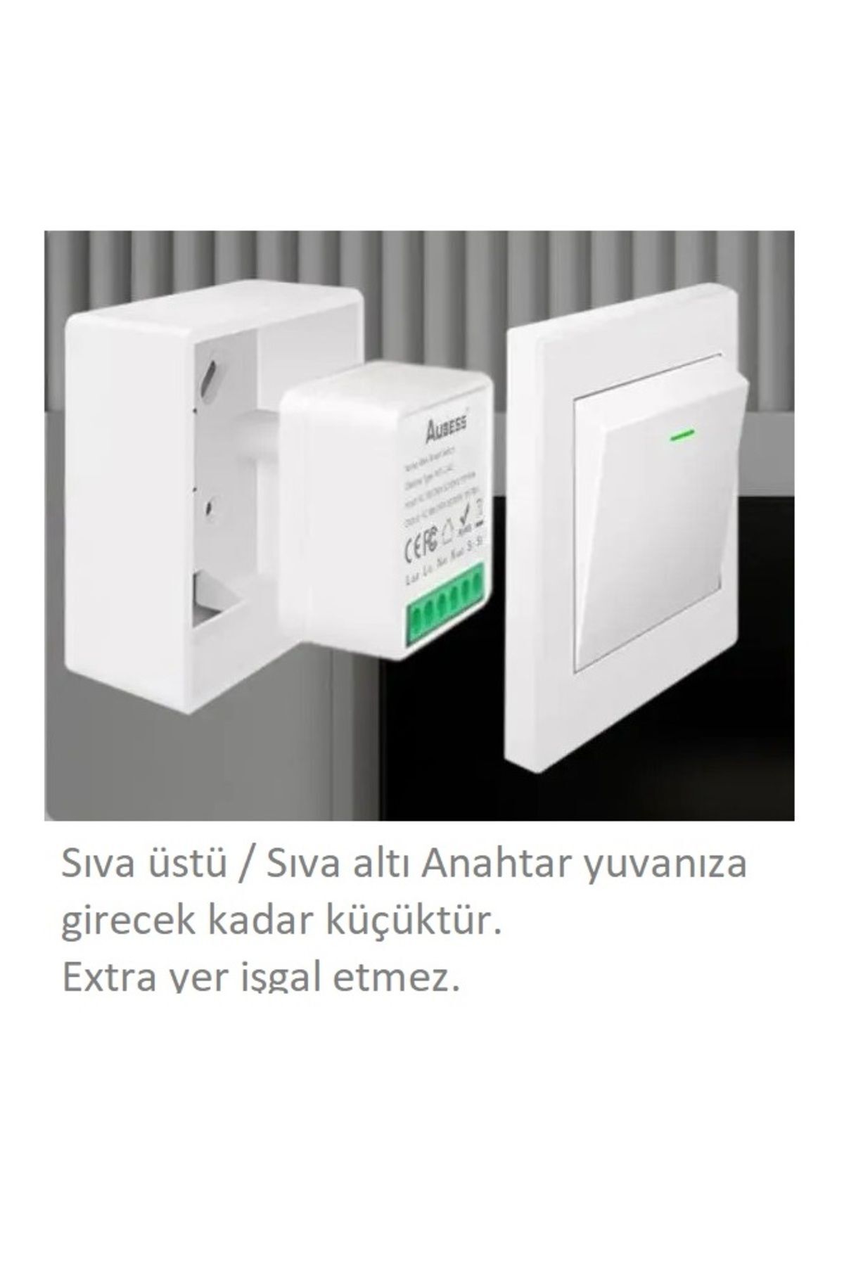 Genel Markalar Aubess 16a Mini Wifi Anahtar Akıllı Mini Anahtar Cata Ct-4015 Yerine Muadil