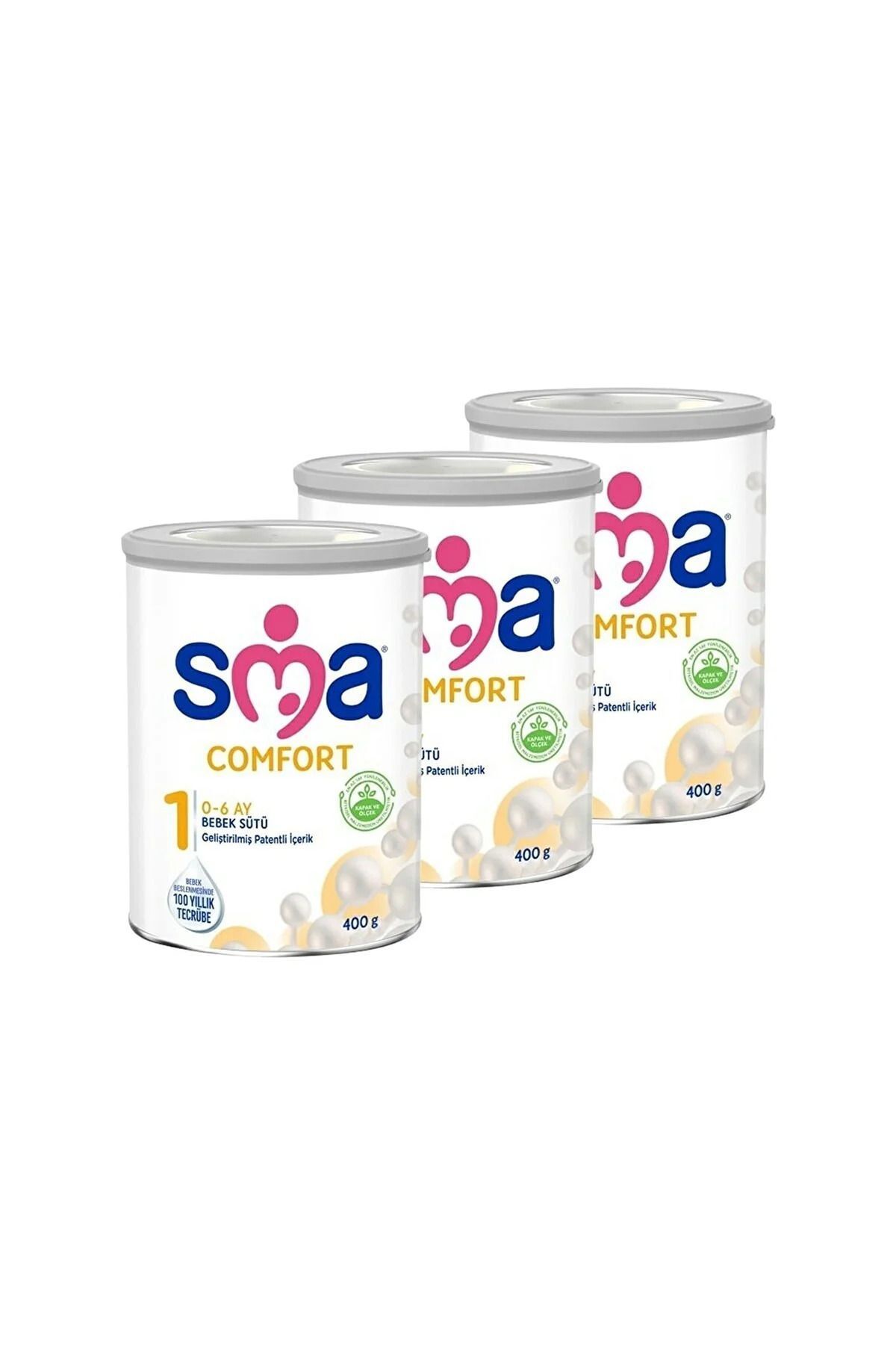 SMA COMFORT 1 Numara 400 GR 0-6 Ay 3`lü Avantaj Paketi (1200GR)