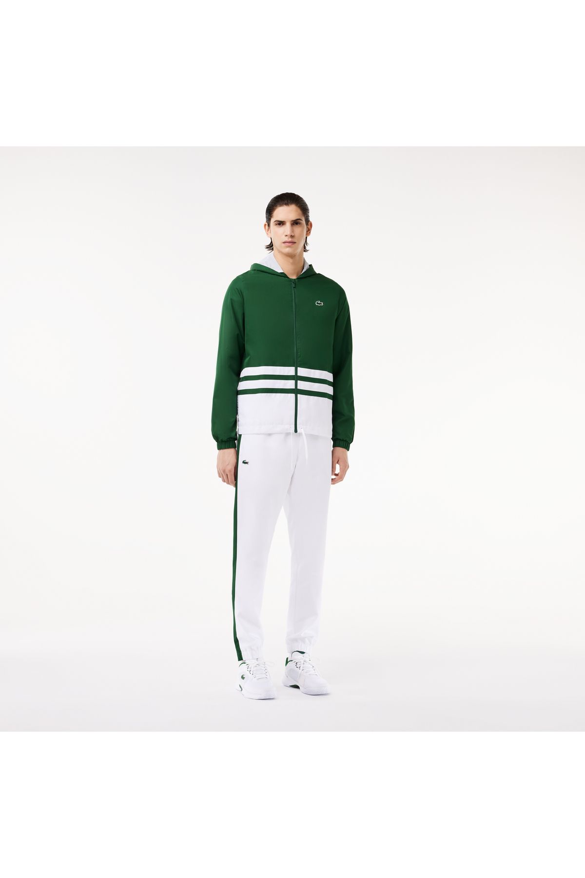 Lacoste Зеленый спортивный костюм стандартного кроя с длинными рукавами Lacoste WH7566