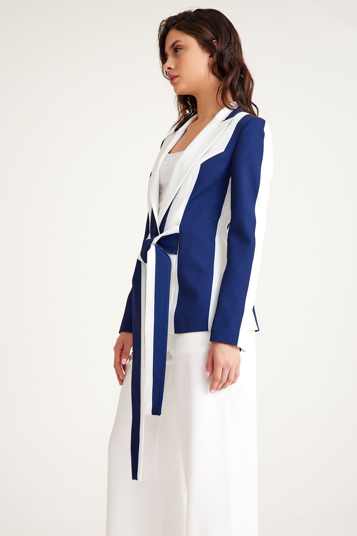 MANGOSTEEN-Long Women's Striped Jacket 2
