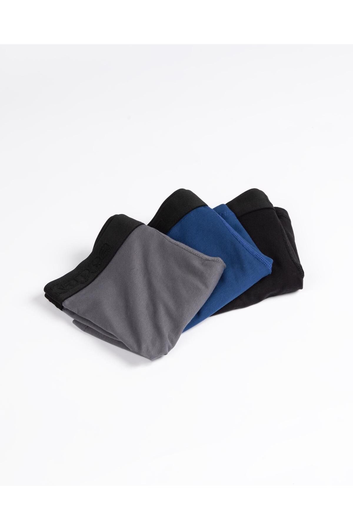 باکسر معمولی مشکی مردانه Vincent 3pack Kappa