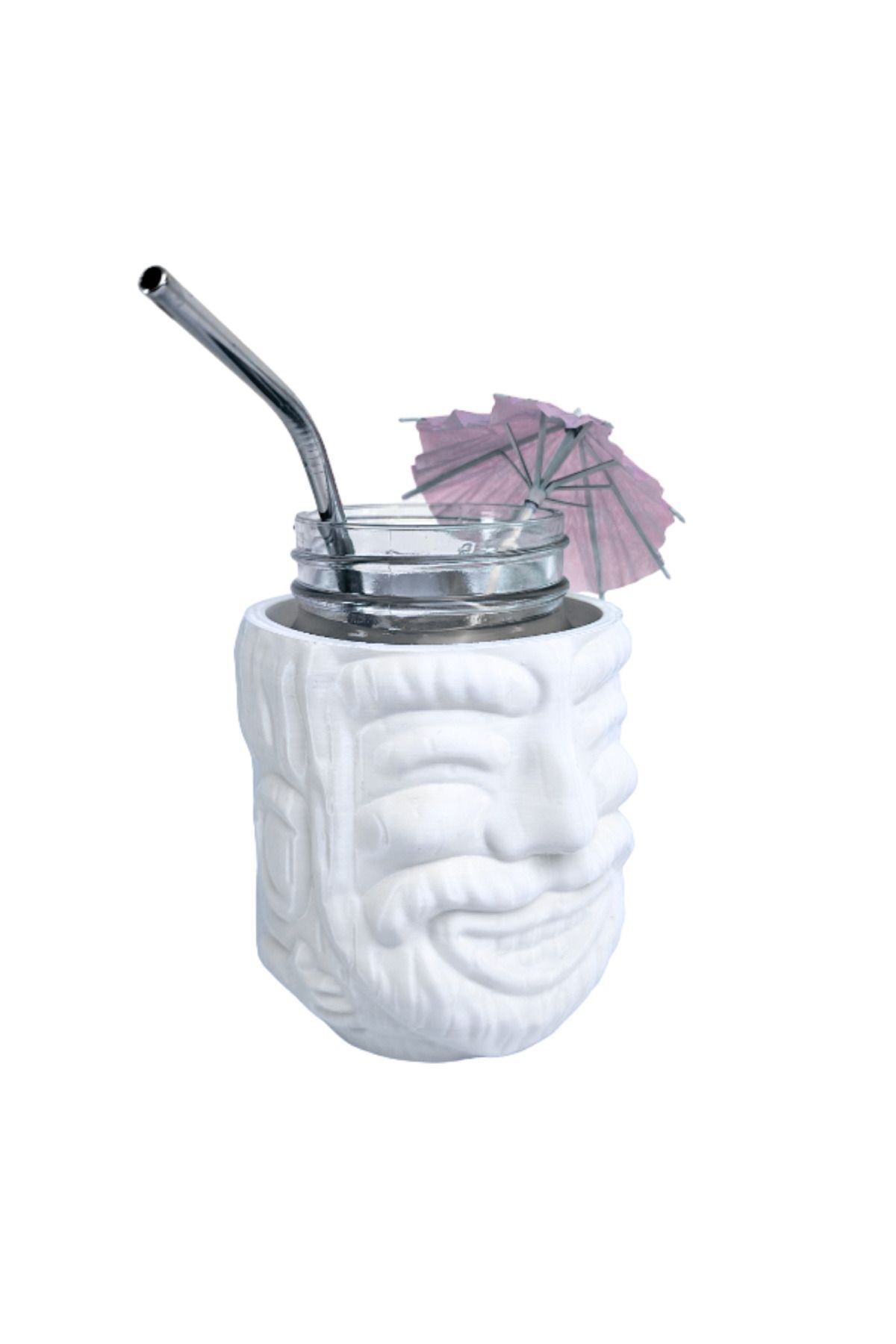 2 TECH-Tiki Mason Jar - Turquoise 1