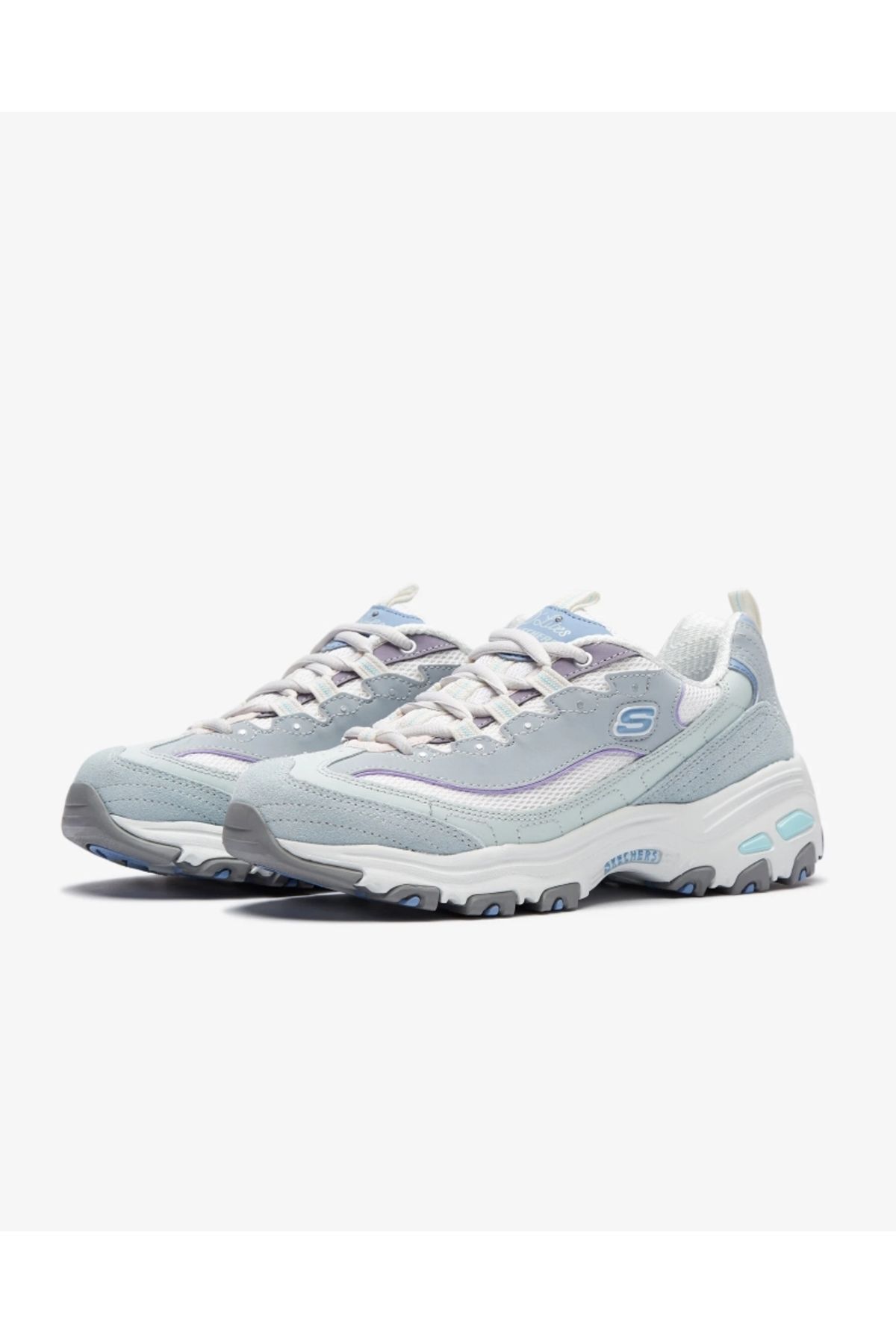 اسنیکر زنانه آبی سرمه ای اسکیچرز | 149238/BLLV اورجینال - تصویر 4