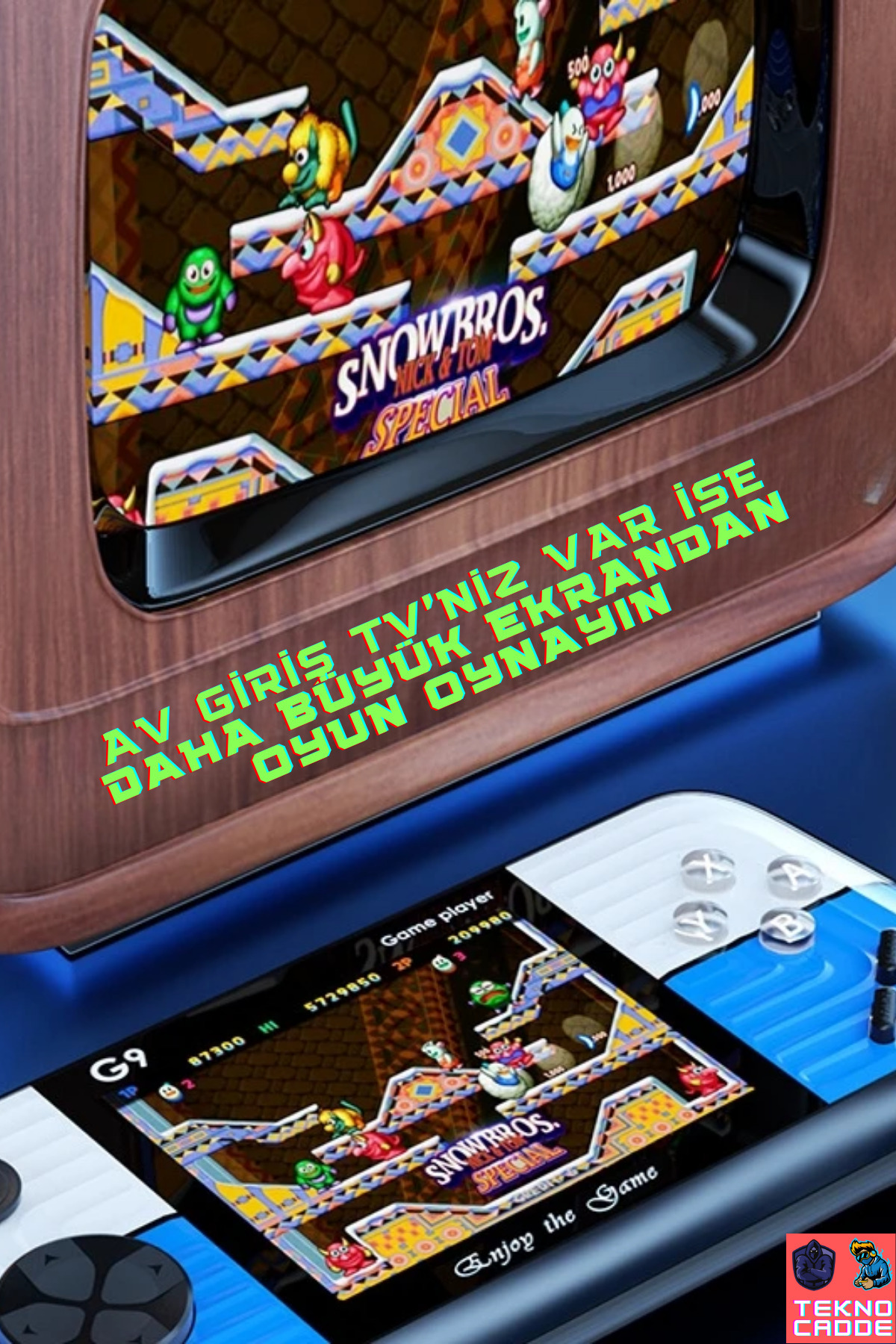 G9 3inç HD EKRAN 666 Oyunlu Retro Arcade El Konsolu Atari 4