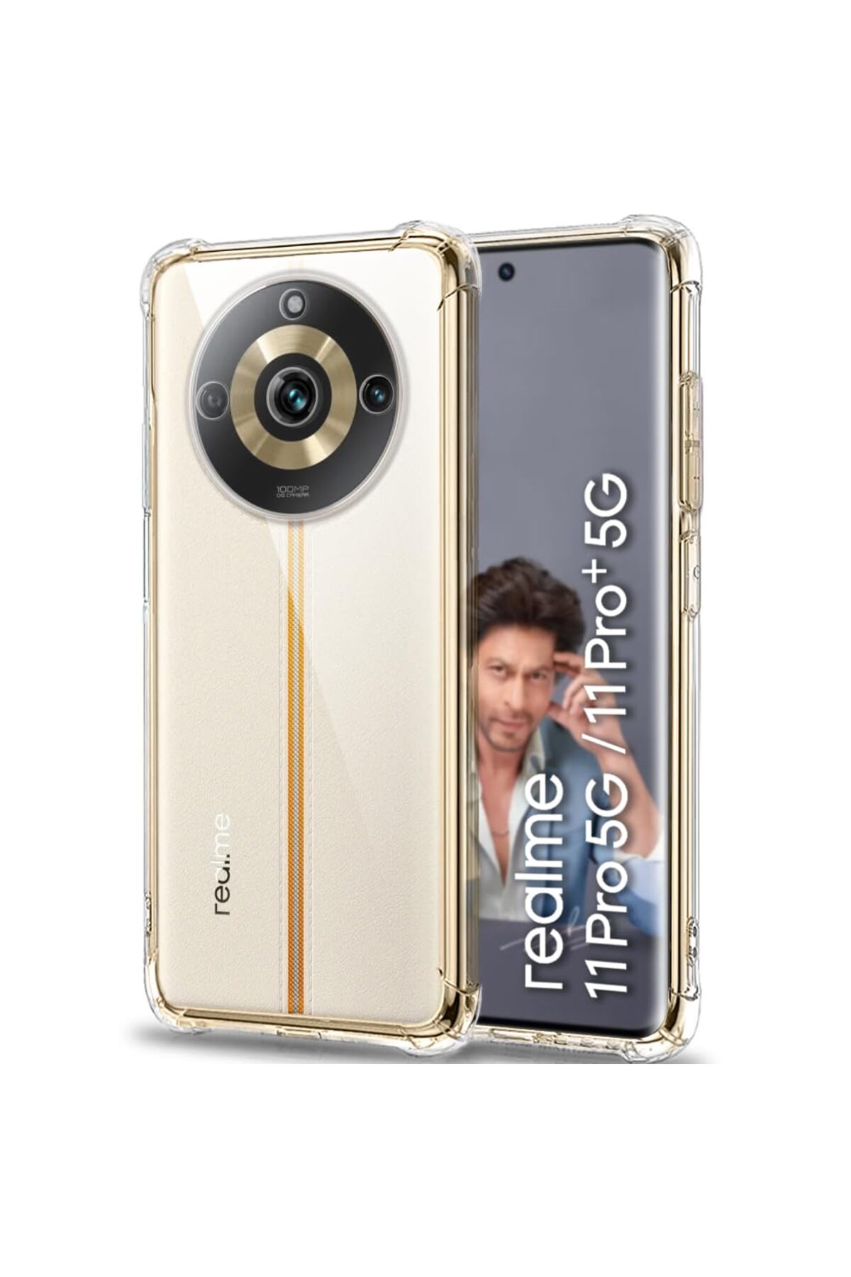 Realme 11 Pro 5G Kapak Kamera Korumalı Airbag Antishock Köşe Korumalı Şeffaf Silikon Kılıf