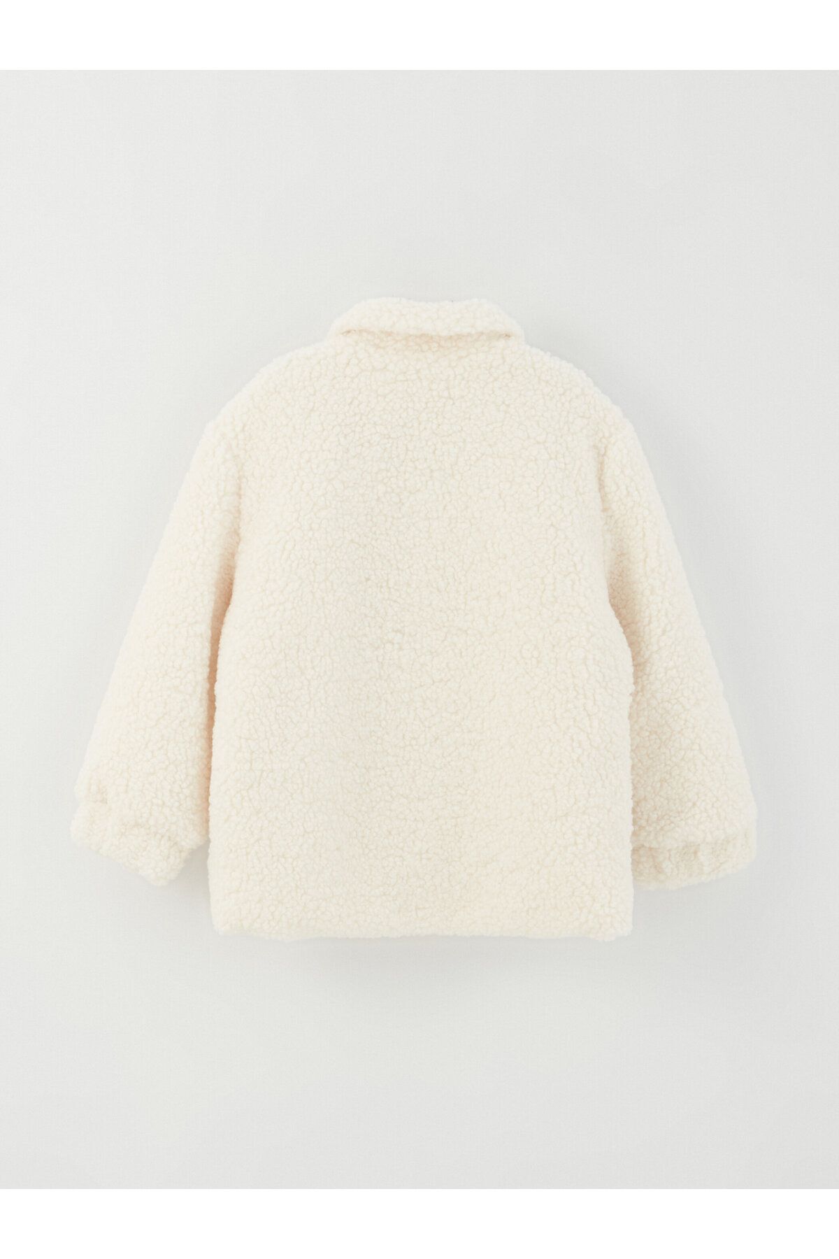 LC Waikiki-Girl's Plush Coat with Shirt Collar 4