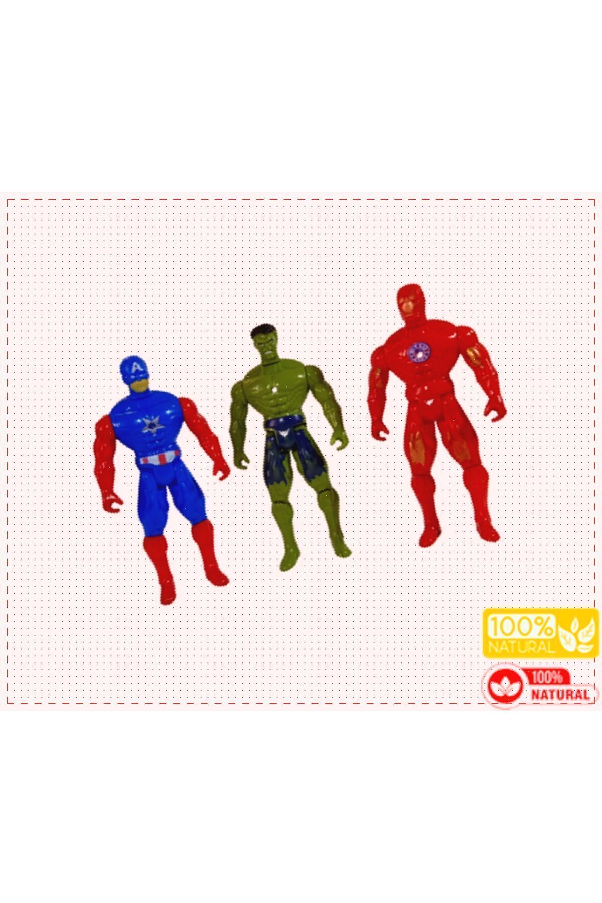 OMZ Süper Kahraman Kaptan Amerika Ironman Hulk 3Lü Zeka Zihin Geliştirm Kız Erkek Cocuk Egitici Oyuncak fotoğrafı 4 (önizleme)