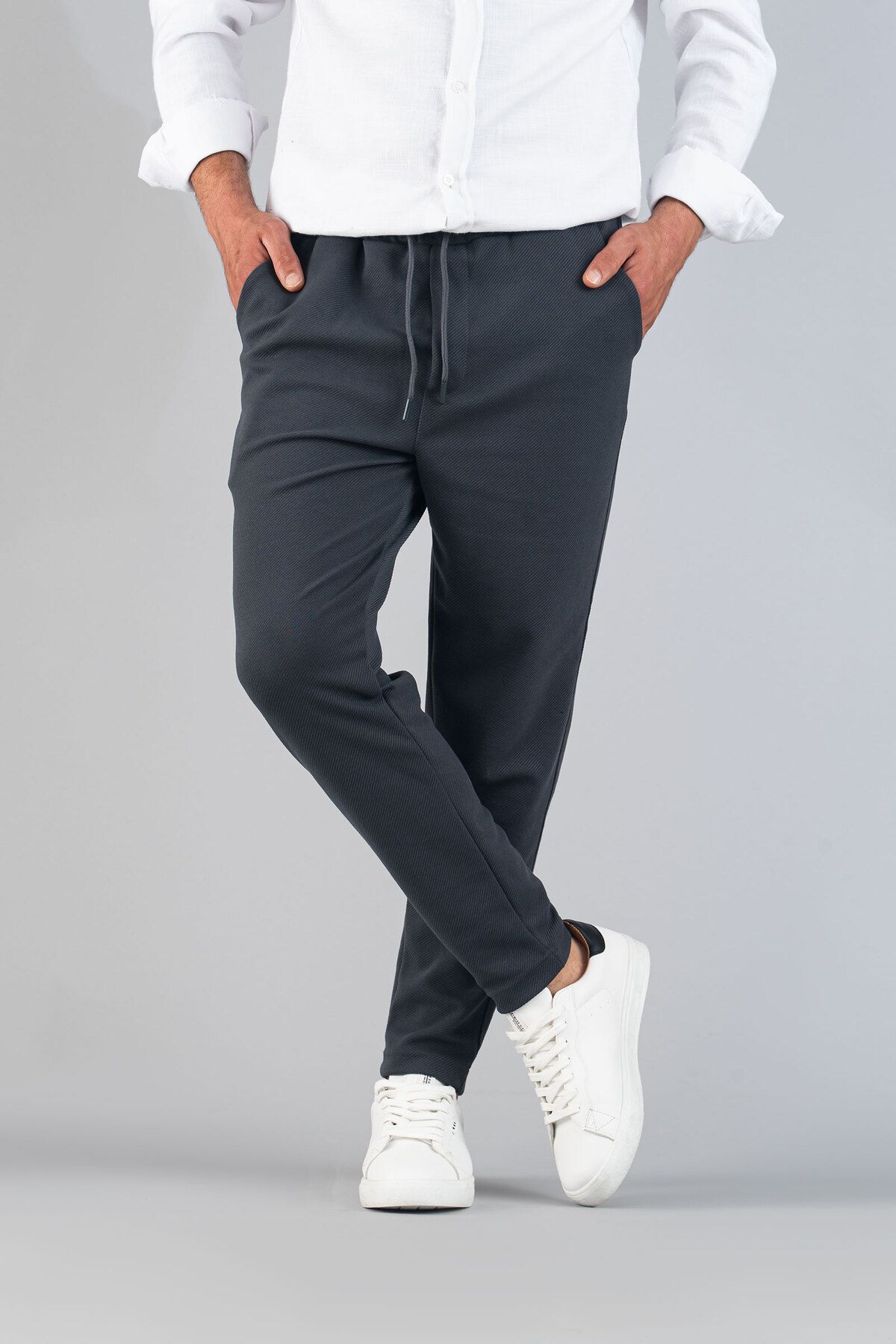 bombe-Мъжки панталон Slim Fit Jogger - Гъвкав, ликра, панталон с еластична талия 6