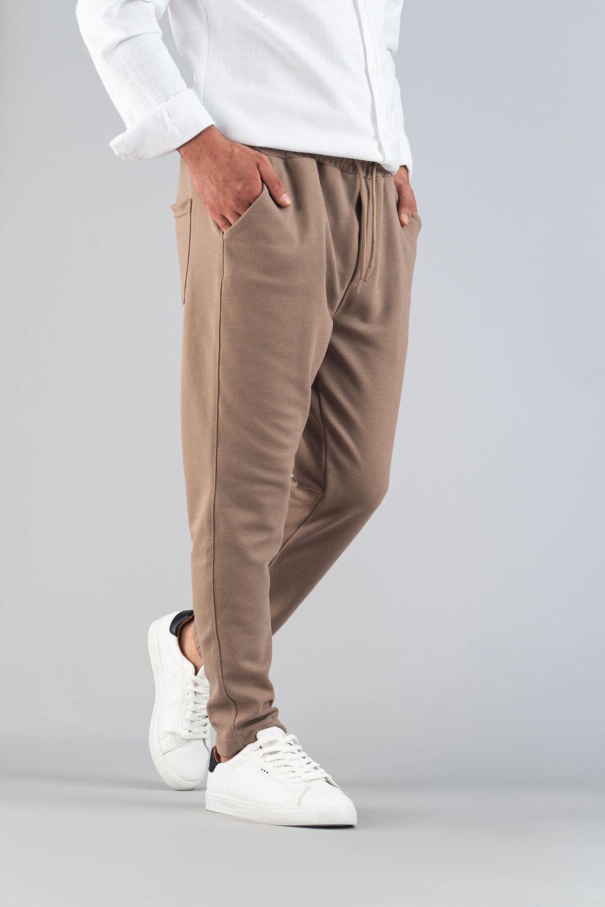 bombe-Мъжки панталон Slim Fit Jogger - Гъвкав, ликра, панталон с еластична талия 6