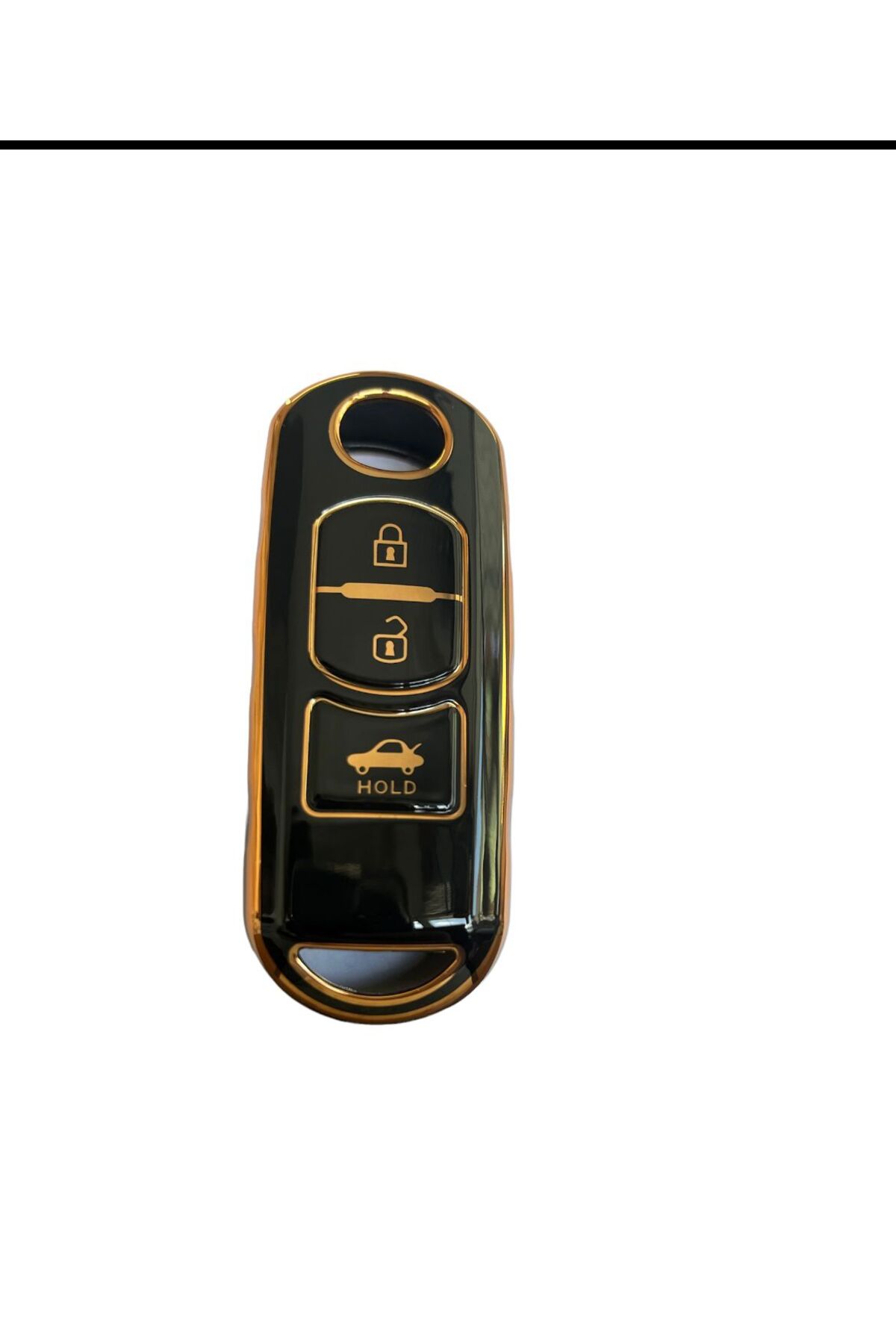 ontto Custodia per Chiave Auto con Portachiavi Adatta per Mazda 2 3 5 6 Demio CX-3 CX-4 CX-5 CX-7 CX-9 MX-5 Atenza Axela Telecomando Cover Chiave 2 Tasti Beige