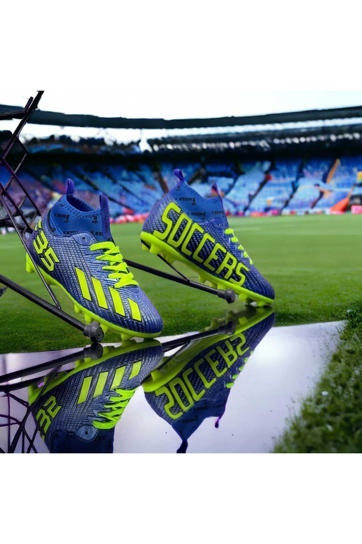 XR-Ghete de fotbal Super Mercury SPORT - Pantofi de fotbal cu șosete la gleznă pentru adulți și copii 1