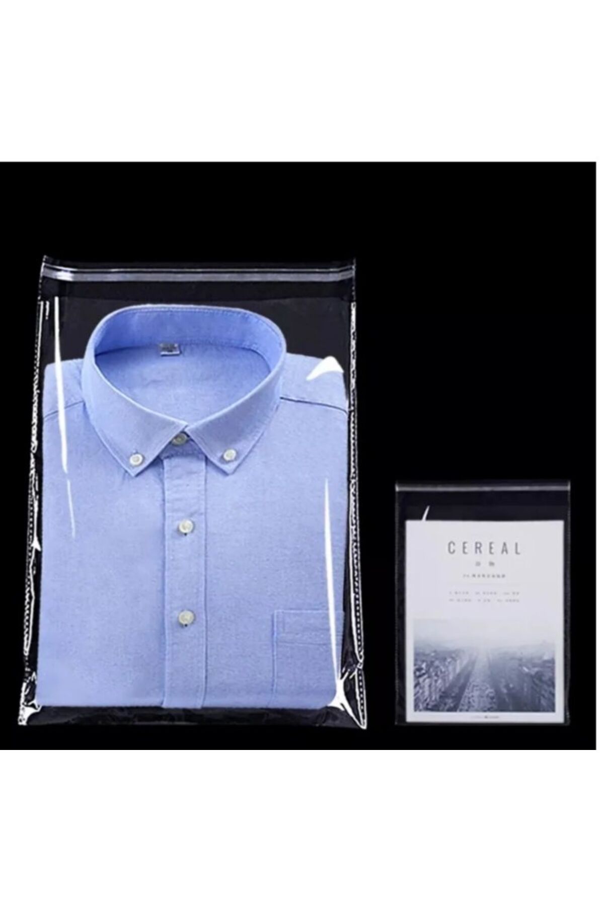 Şeffaf Yapışkanlı Poşet, Jelatin Poşet, 32x45 Cm, Opp Muhafaza Poşeti, 50 Adet