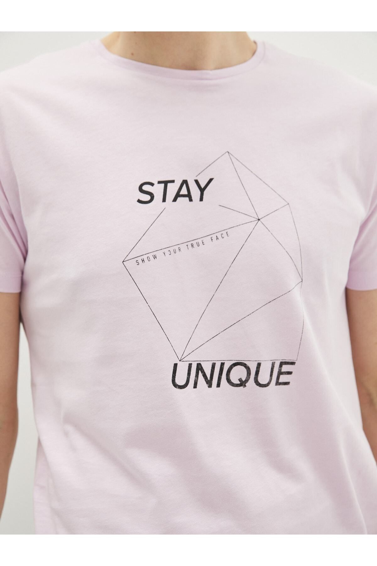 تیشرت مردانه بنفش ال سی وایکیکی | S29736Z8RPN اورجینال - تصویر 4