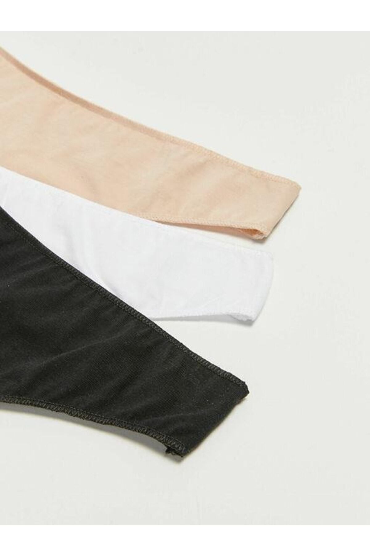 LC Waikiki-Lcw Σετ 3 Slip Cotton Laundry 4