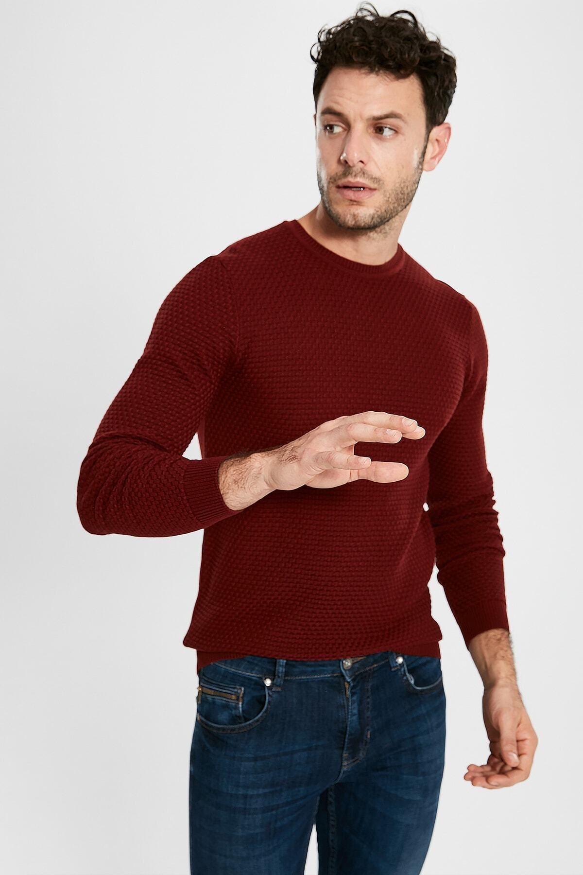 ژاکت آجری مردانه 9WI934Z8 LC Waikiki