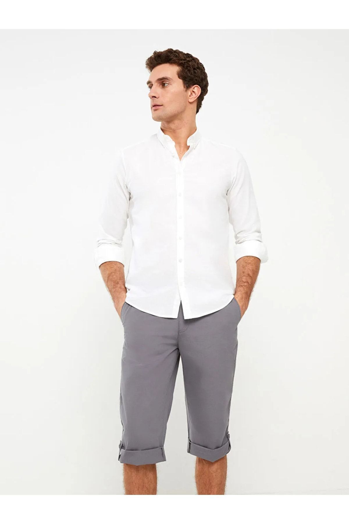 ال سی وایکیکی شلوارک مردانه رولی LCWAIKIKI مدل Basic Relaxed Fit